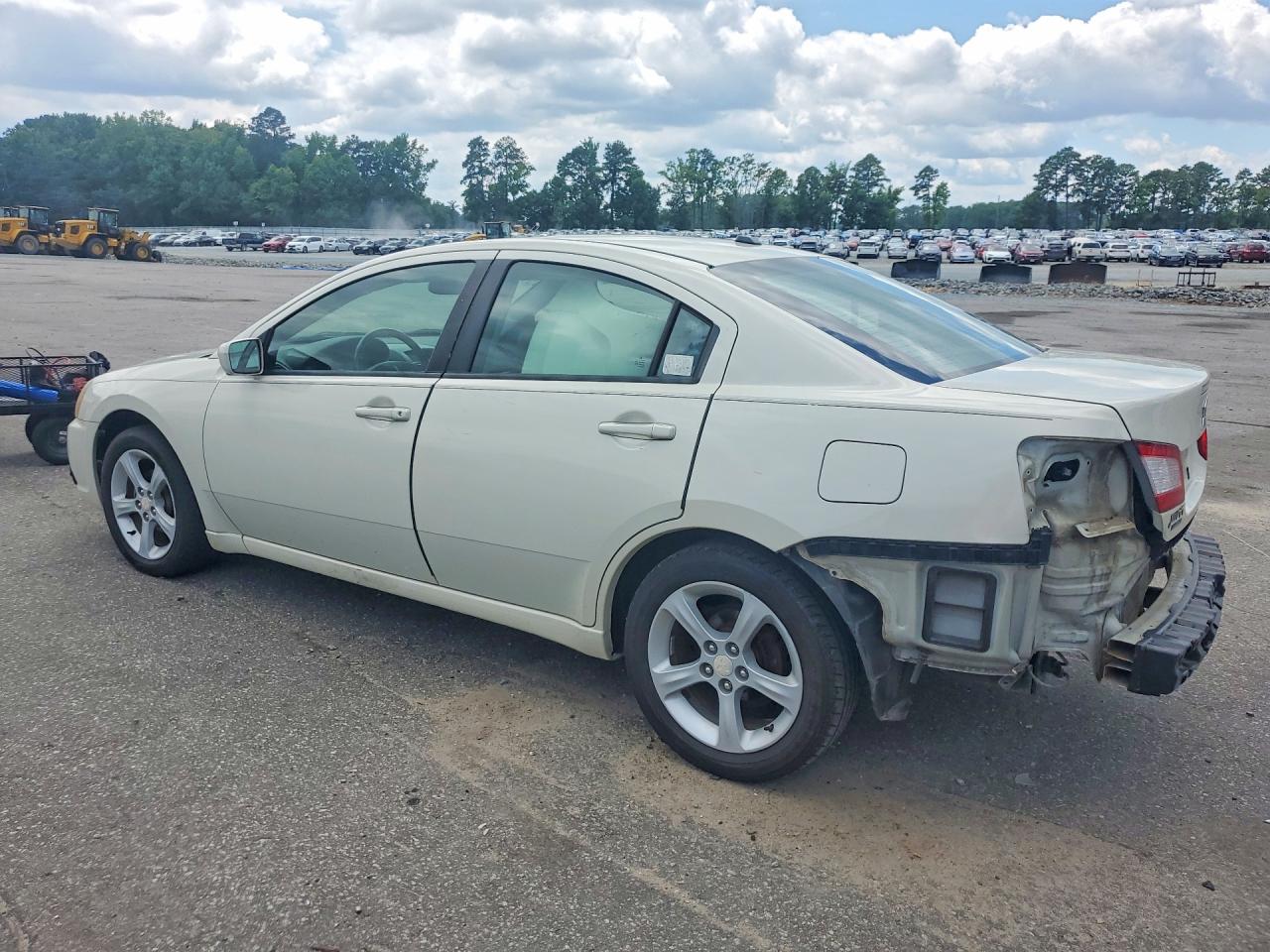 2009 Mitsubishi Galant Es White vin: 4A3AB56F09E028515