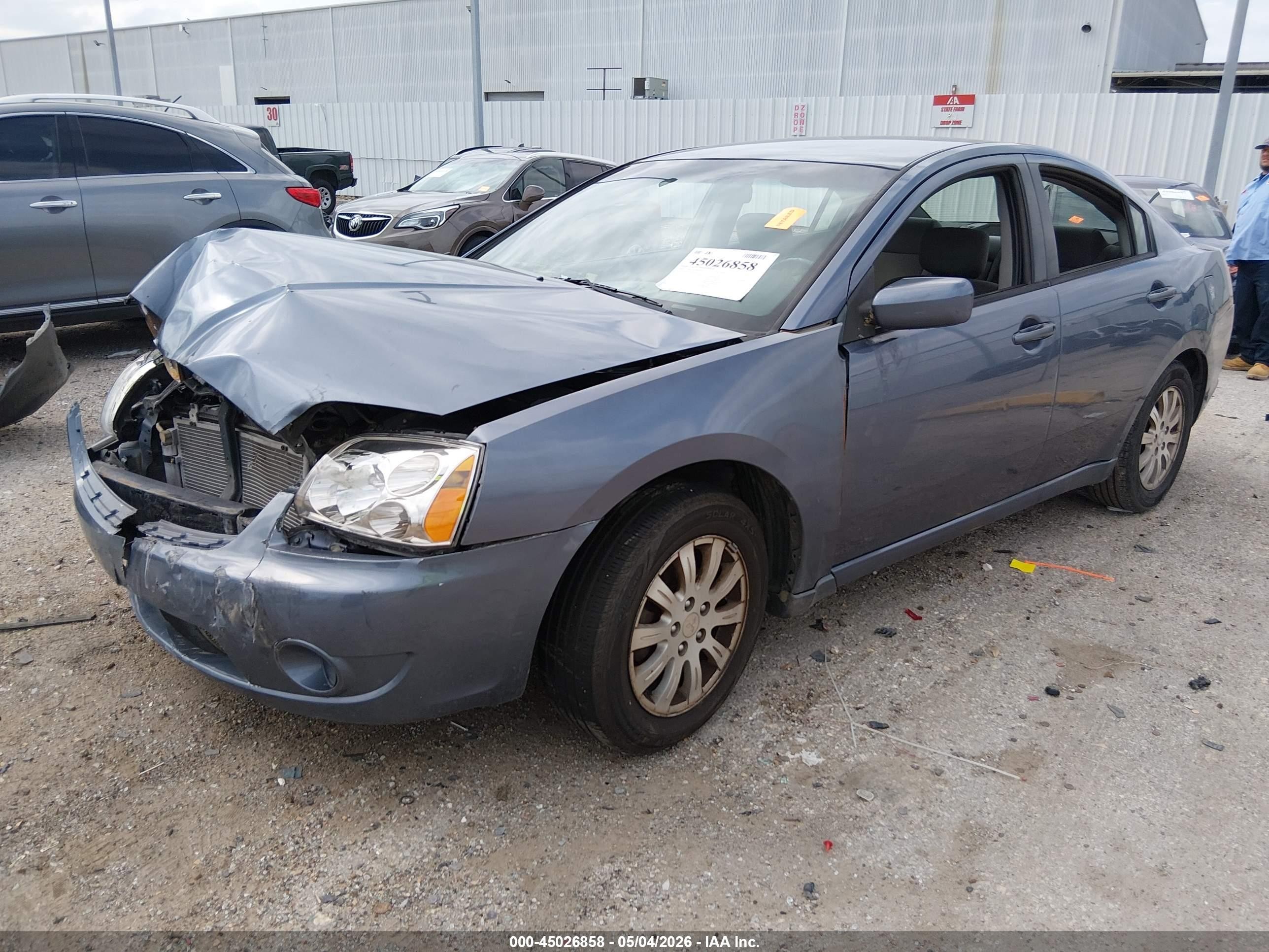 2008 Mitsubishi Galant Es Blue vin: 4A3AB56F28E026232