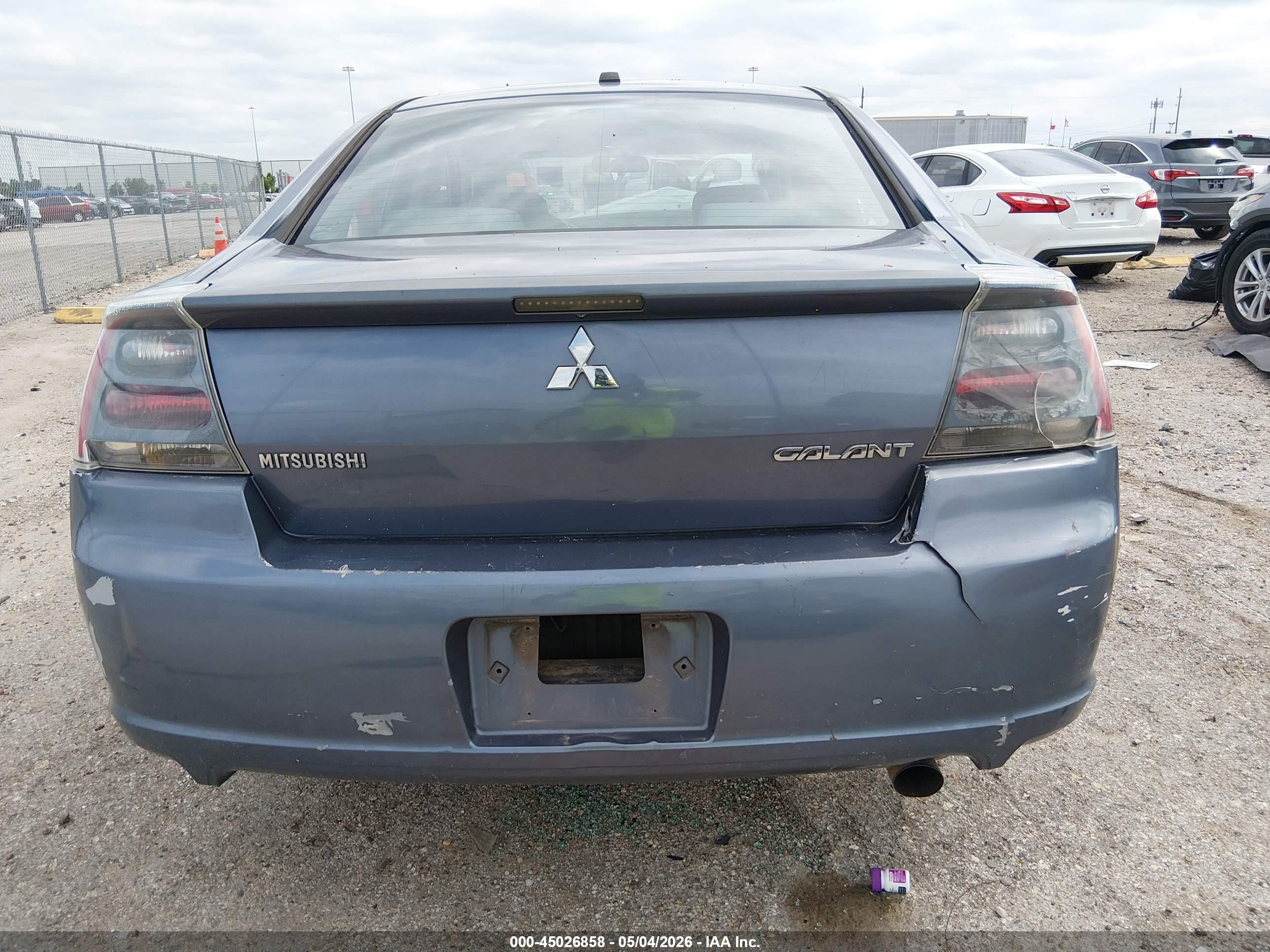 2008 Mitsubishi Galant Es Blue vin: 4A3AB56F28E026232