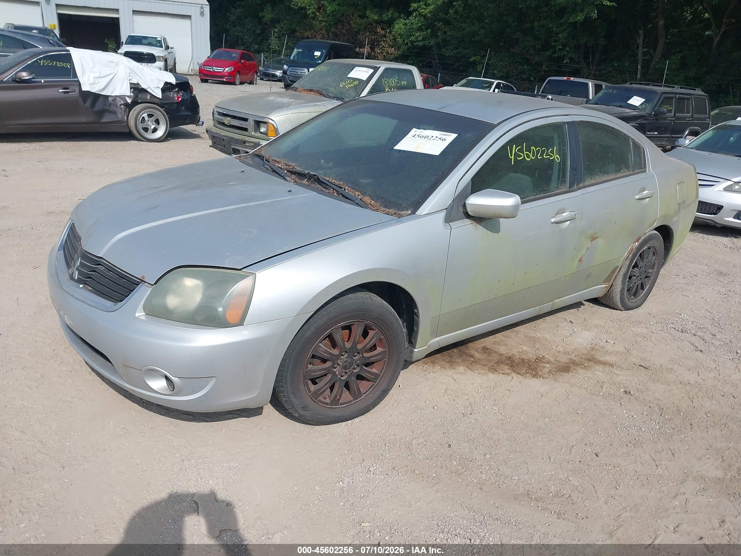 2007 Mitsubishi Galant Es Silver vin: 4A3AB56F47E022200