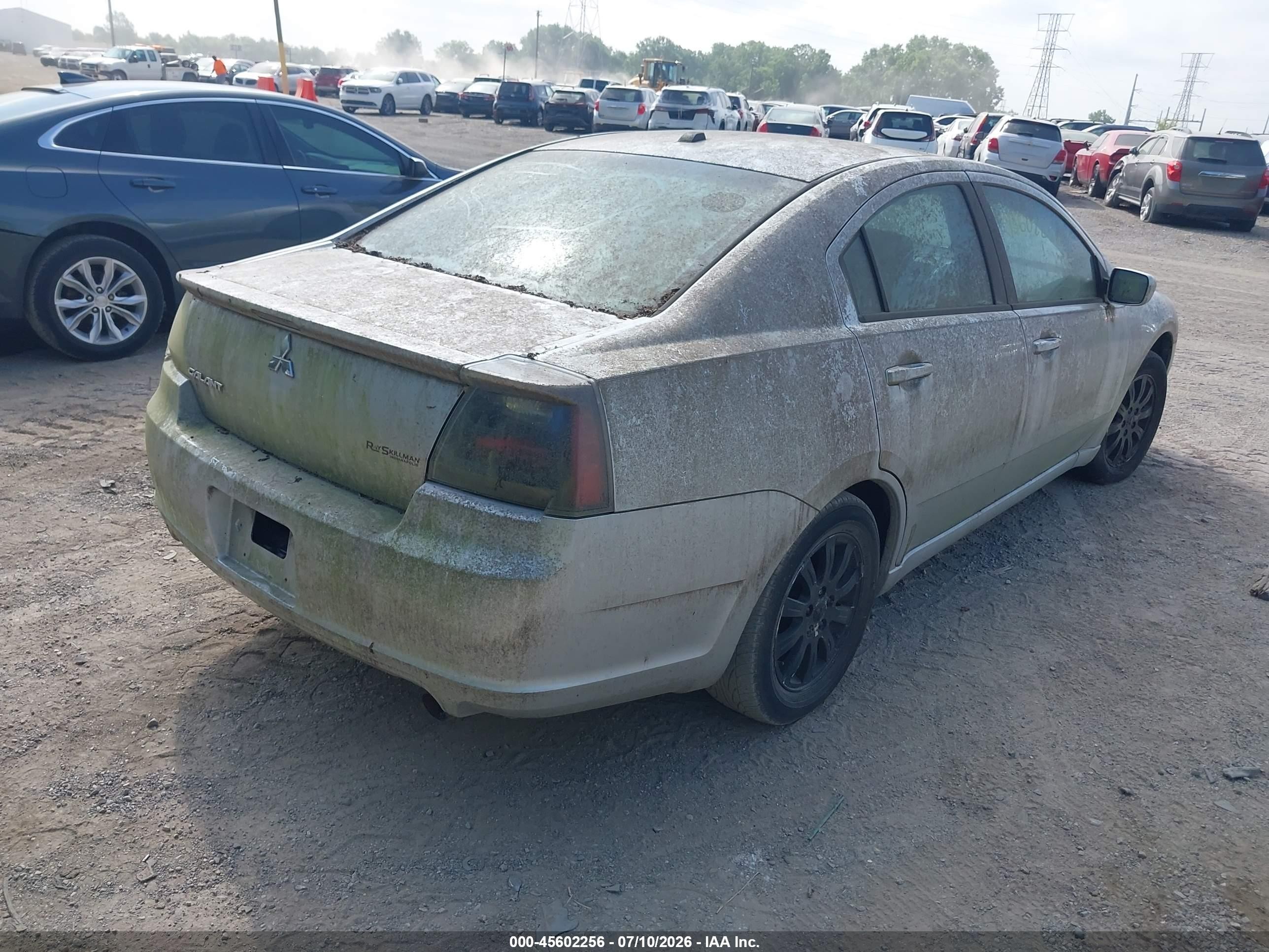 2007 Mitsubishi Galant Es Silver vin: 4A3AB56F47E022200
