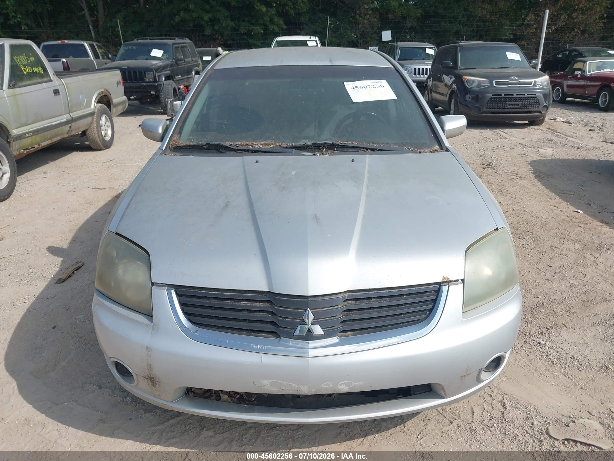 2007 Mitsubishi Galant Es Silver vin: 4A3AB56F47E022200