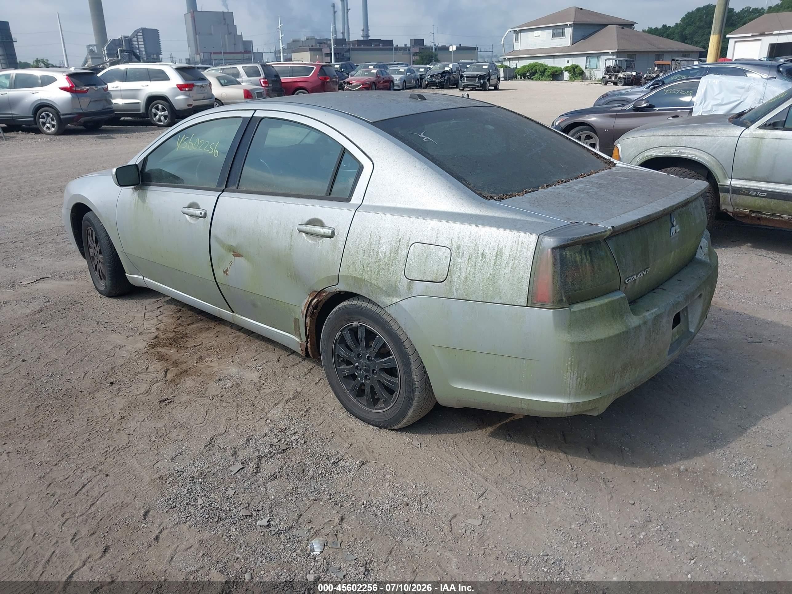 2007 Mitsubishi Galant Es Silver vin: 4A3AB56F47E022200
