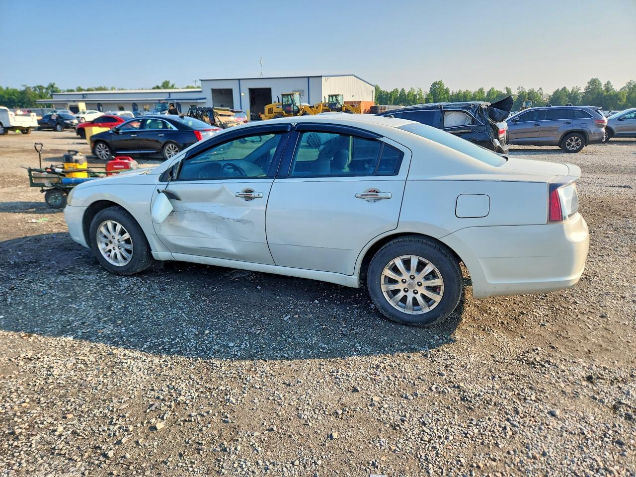 2008 Mitsubishi Galant Es Premium White vin: 4A3AB56F58E027956