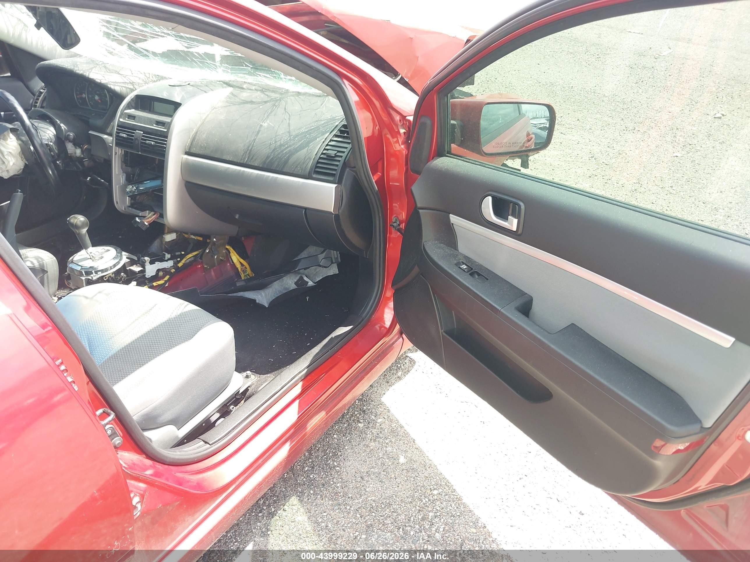 2008 Mitsubishi Galant Es Red vin: 4A3AB56F68E009689