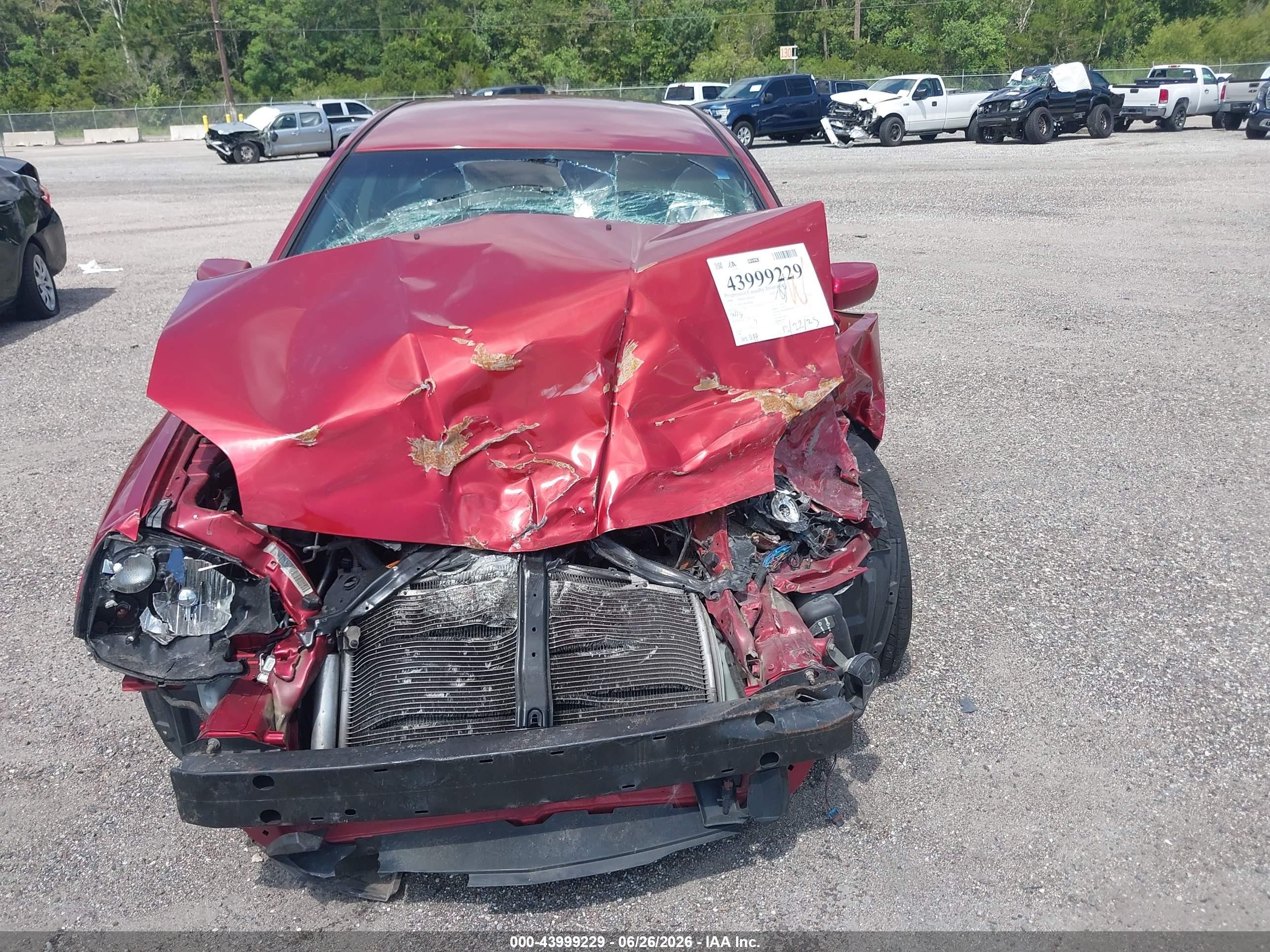 2008 Mitsubishi Galant Es Red vin: 4A3AB56F68E009689