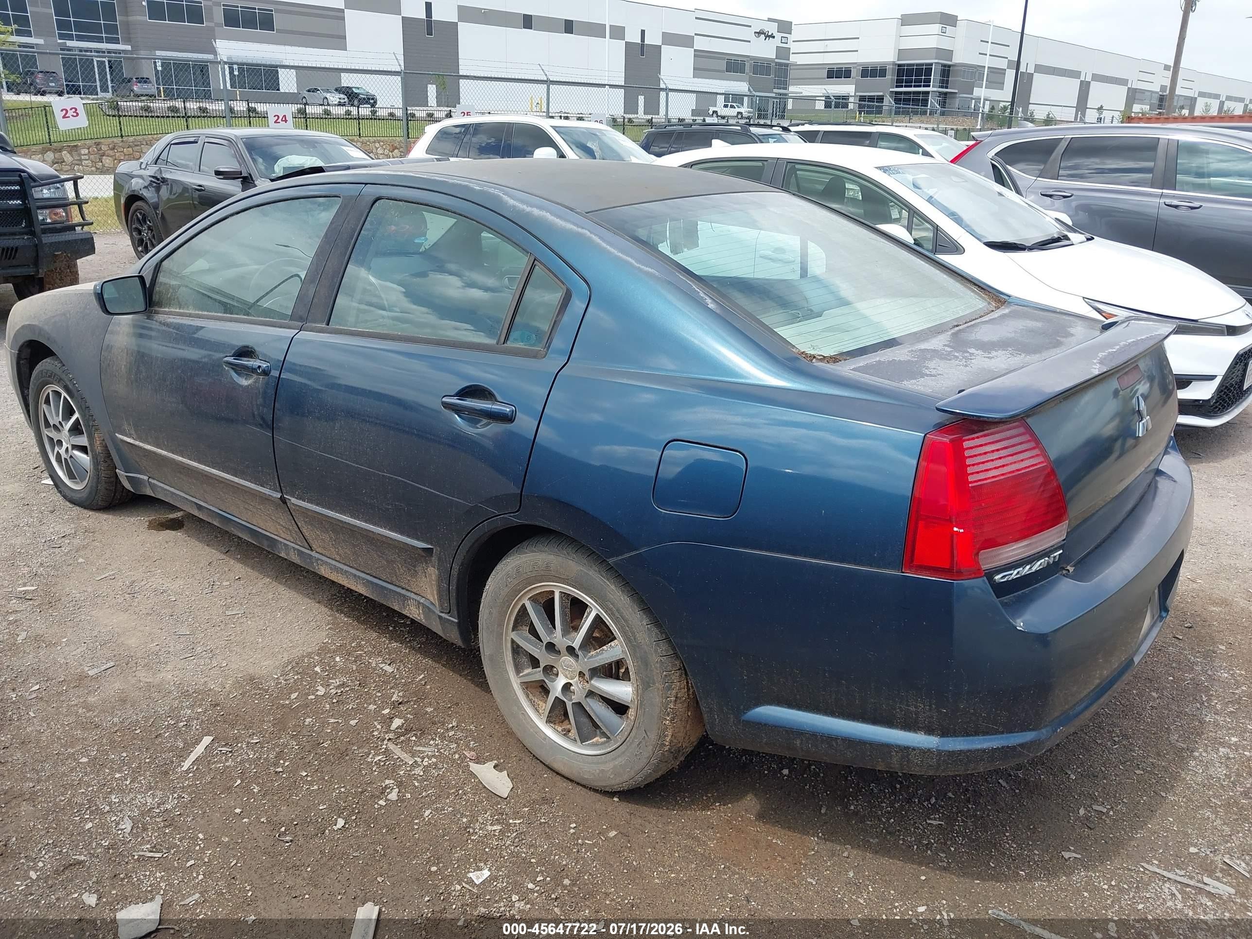 2005 Mitsubishi Galant Es/se Blue vin: 4A3AB56F75E028215