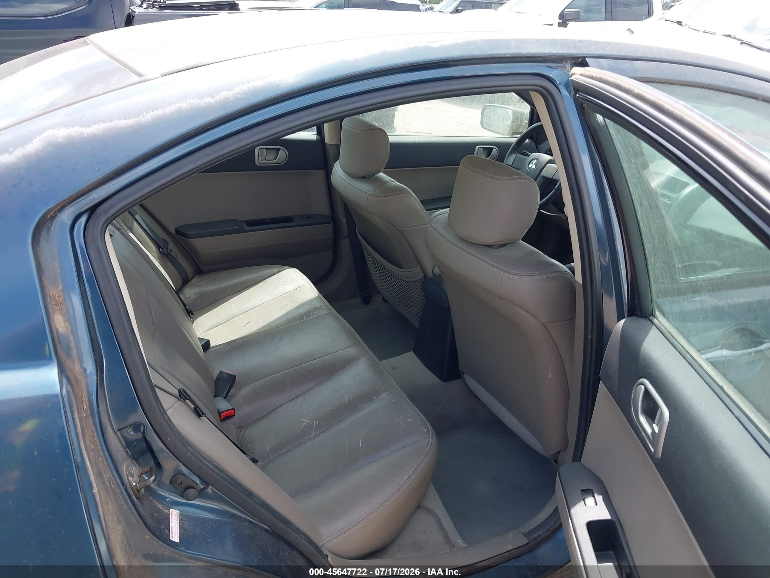 2005 Mitsubishi Galant Es/se Blue vin: 4A3AB56F75E028215