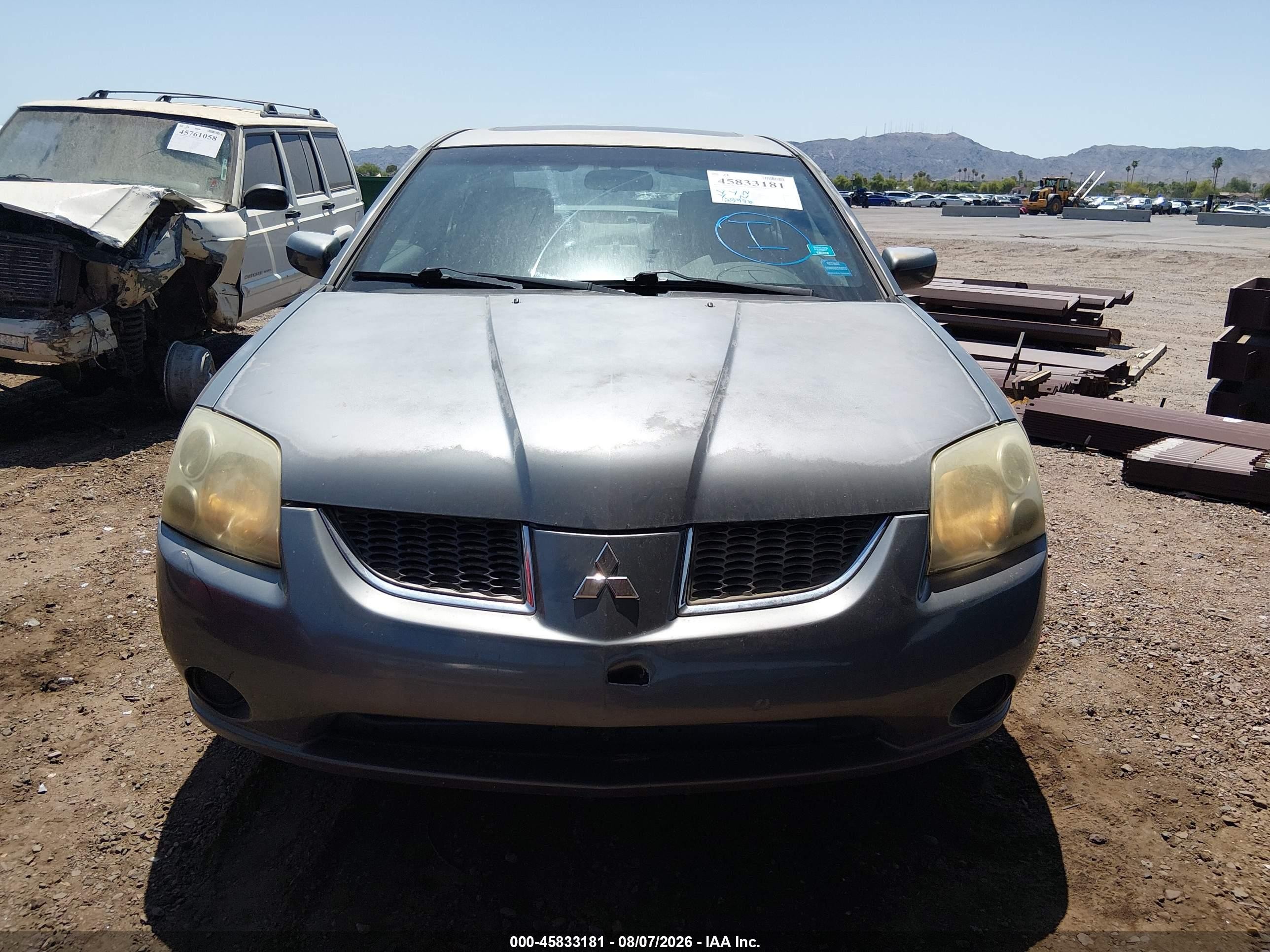 2006 Mitsubishi Galant Ls Gray vin: 4A3AB56S06E006815