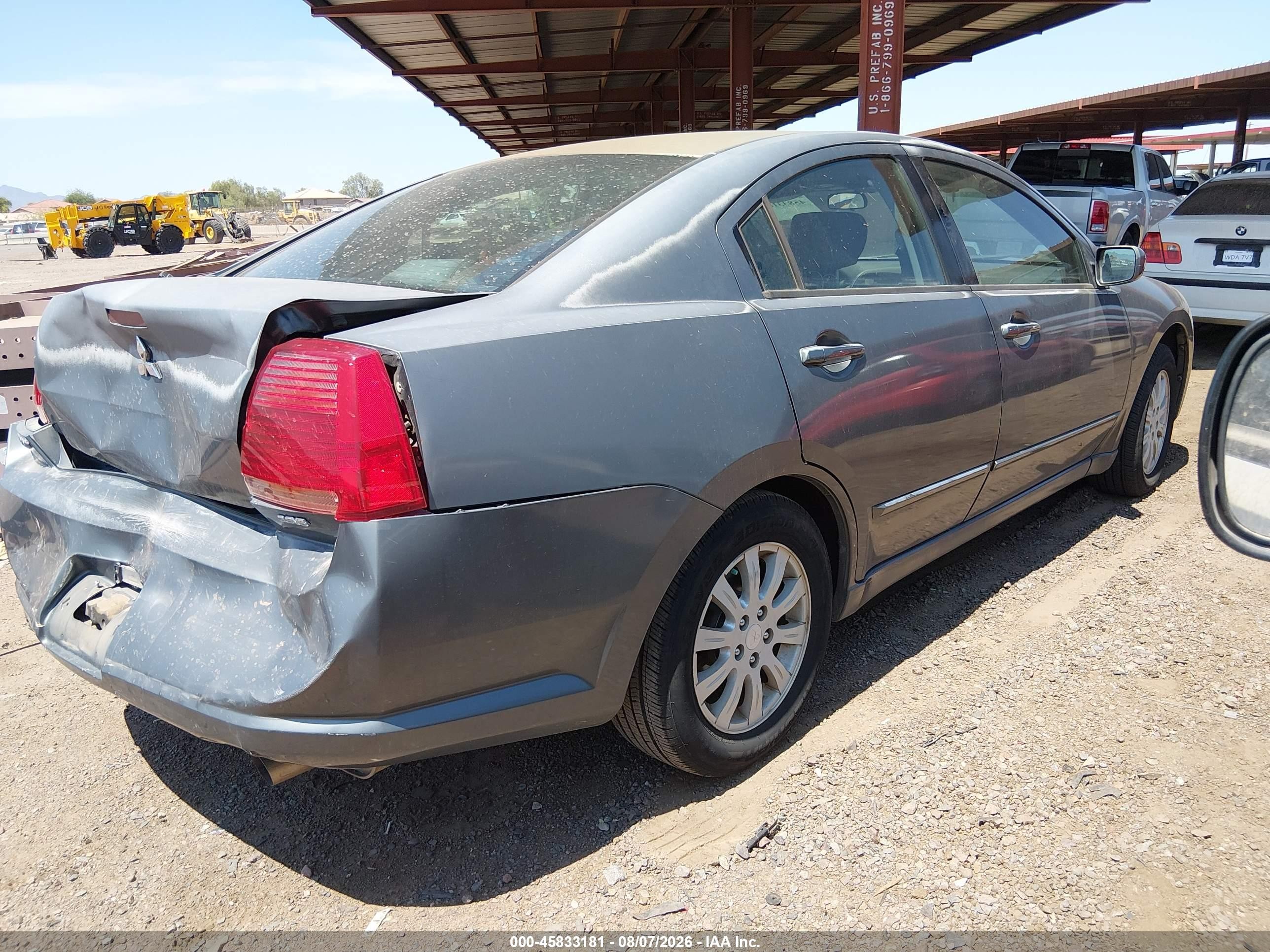 2006 Mitsubishi Galant Ls Gray vin: 4A3AB56S06E006815