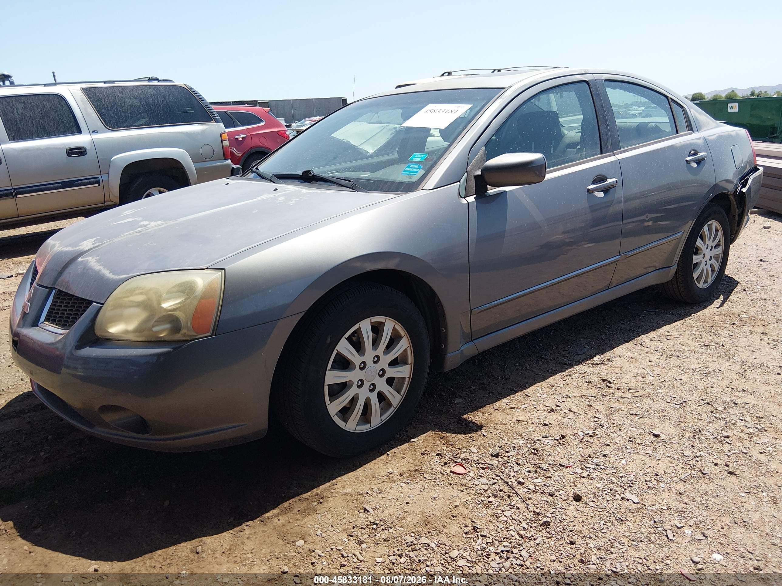 2006 Mitsubishi Galant Ls Gray vin: 4A3AB56S06E006815
