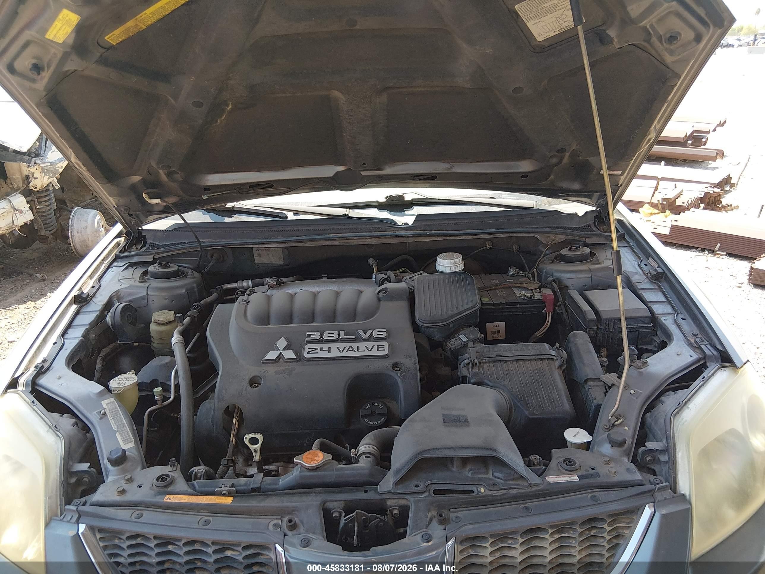 2006 Mitsubishi Galant Ls Gray vin: 4A3AB56S06E006815
