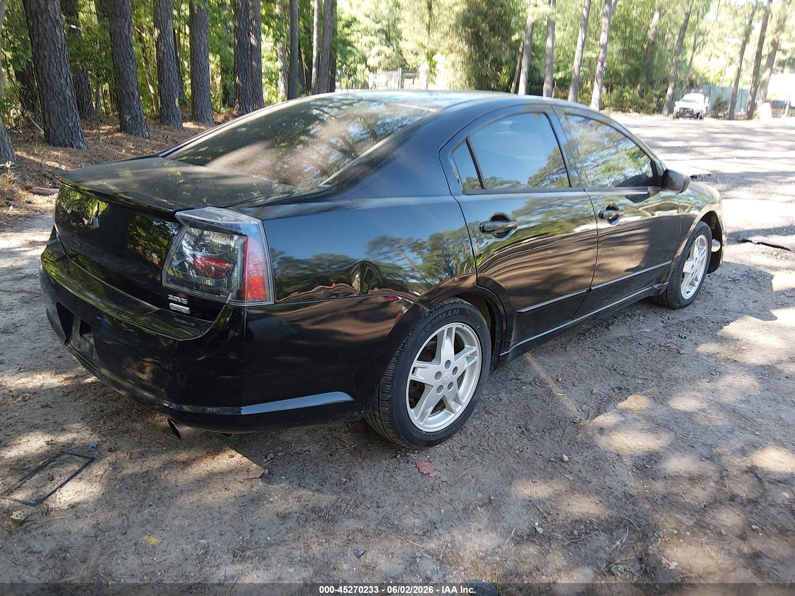 2005 Mitsubishi Galant Gts Black vin: 4A3AB76S45E073492