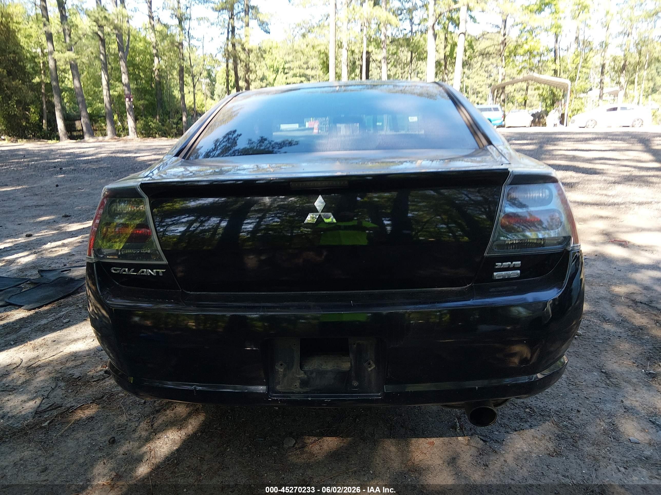 2005 Mitsubishi Galant Gts Black vin: 4A3AB76S45E073492