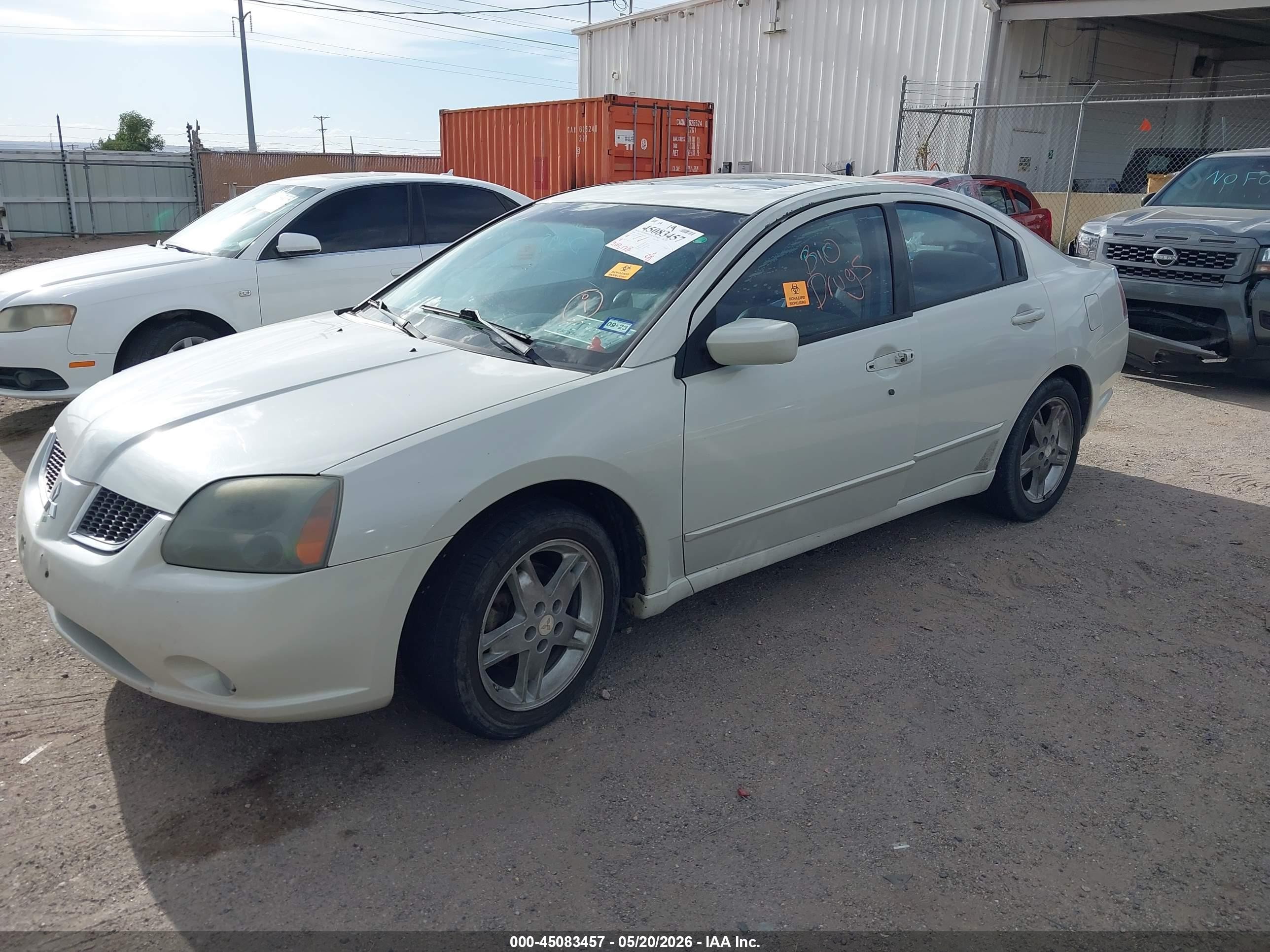 2006 Mitsubishi Galant Gts White vin: 4A3AB76S46E069878