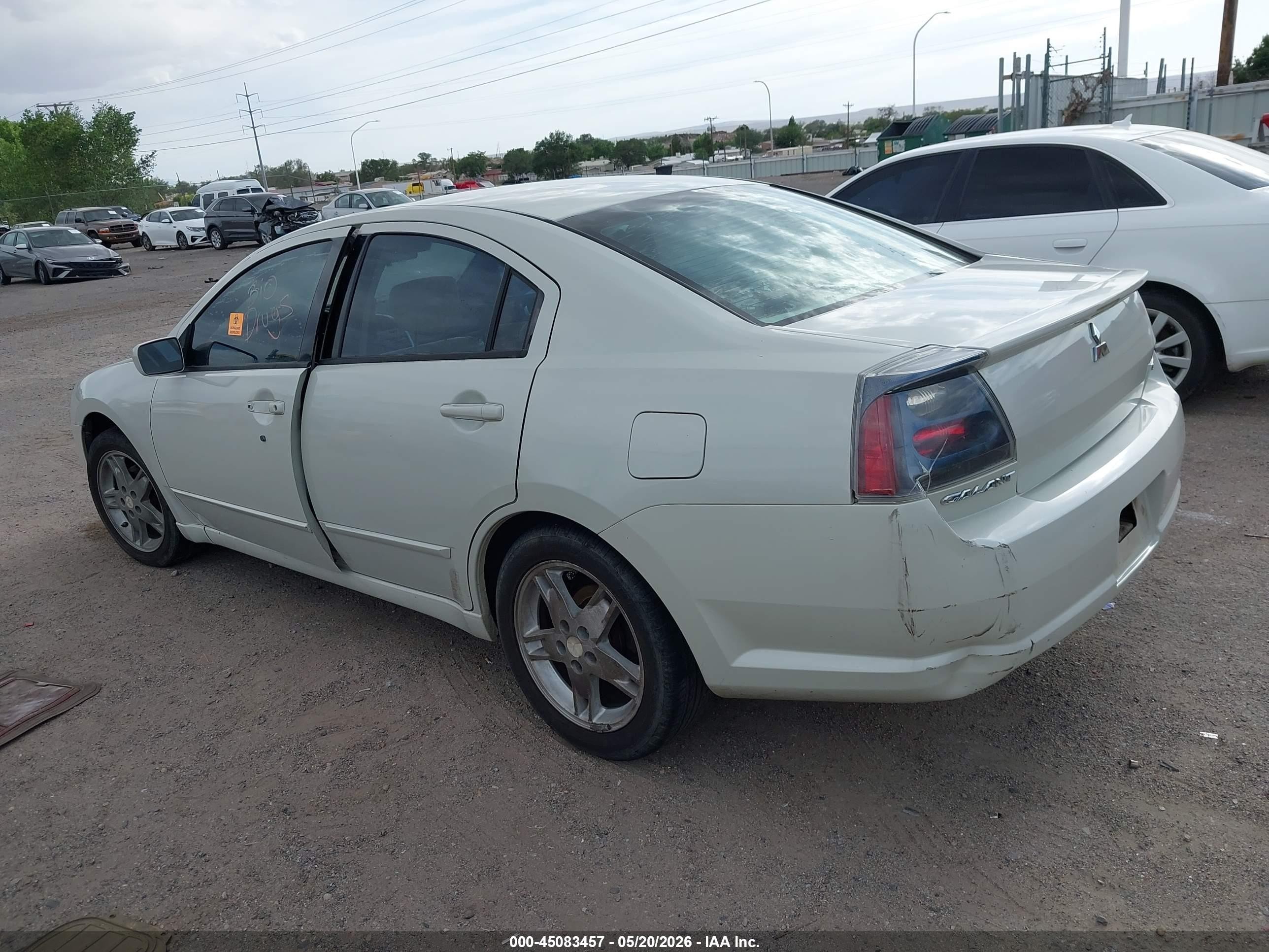 2006 Mitsubishi Galant Gts White vin: 4A3AB76S46E069878