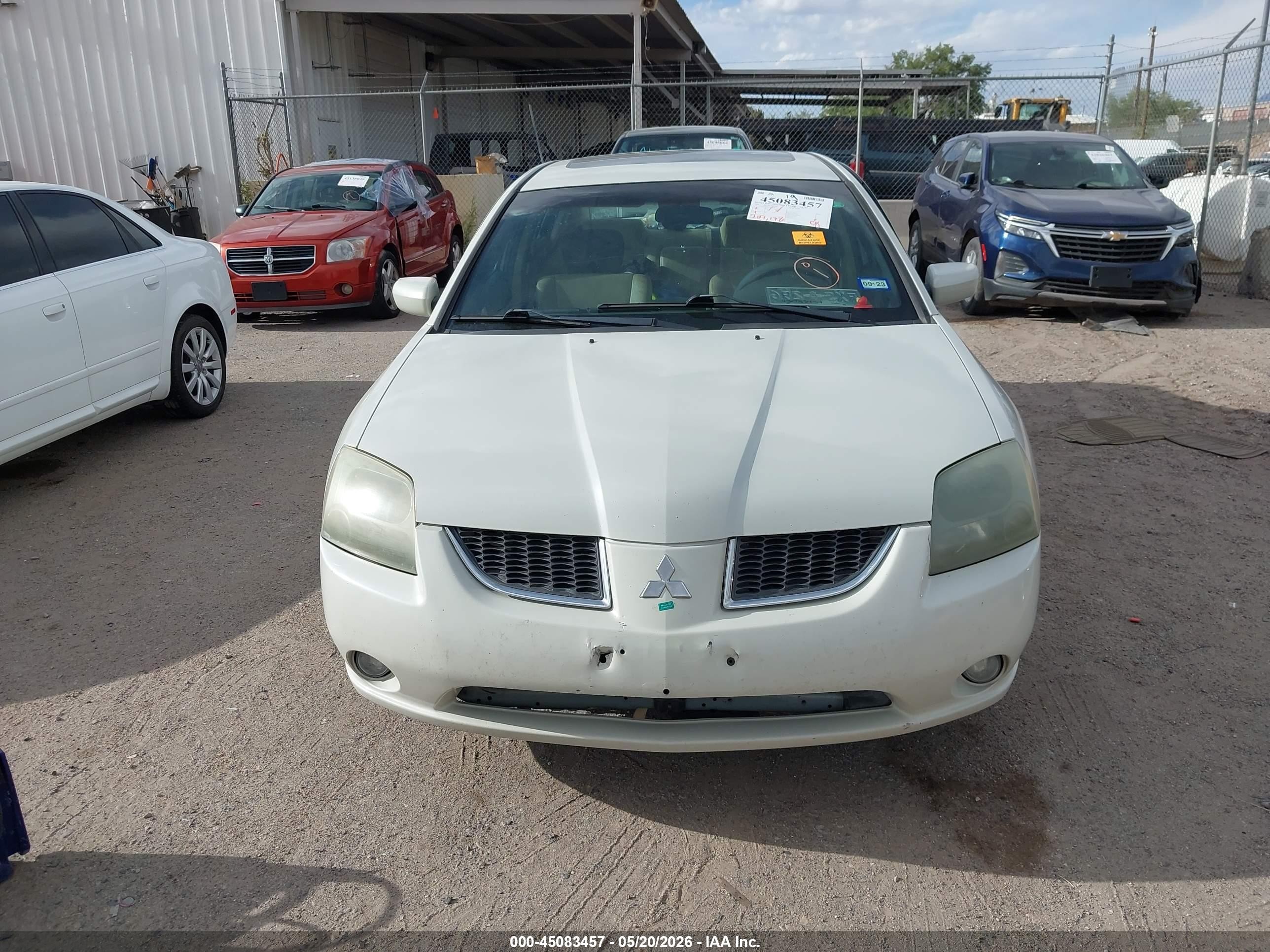 2006 Mitsubishi Galant Gts White vin: 4A3AB76S46E069878