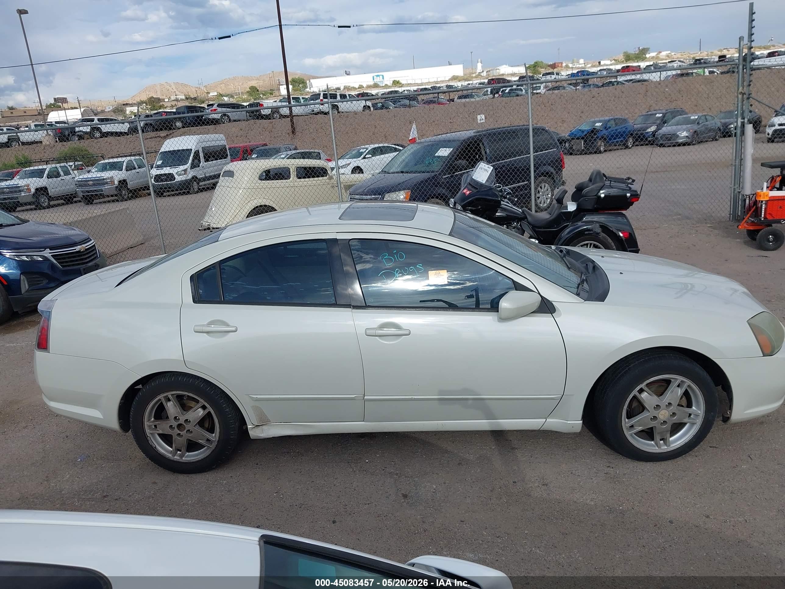 2006 Mitsubishi Galant Gts White vin: 4A3AB76S46E069878