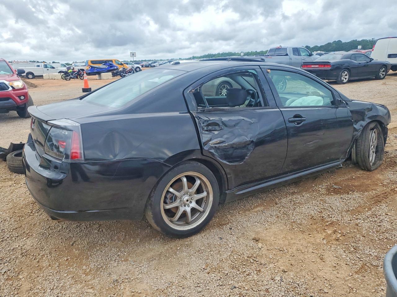 2007 Mitsubishi Galant Ralliart Black vin: 4A3AB76T07E042106