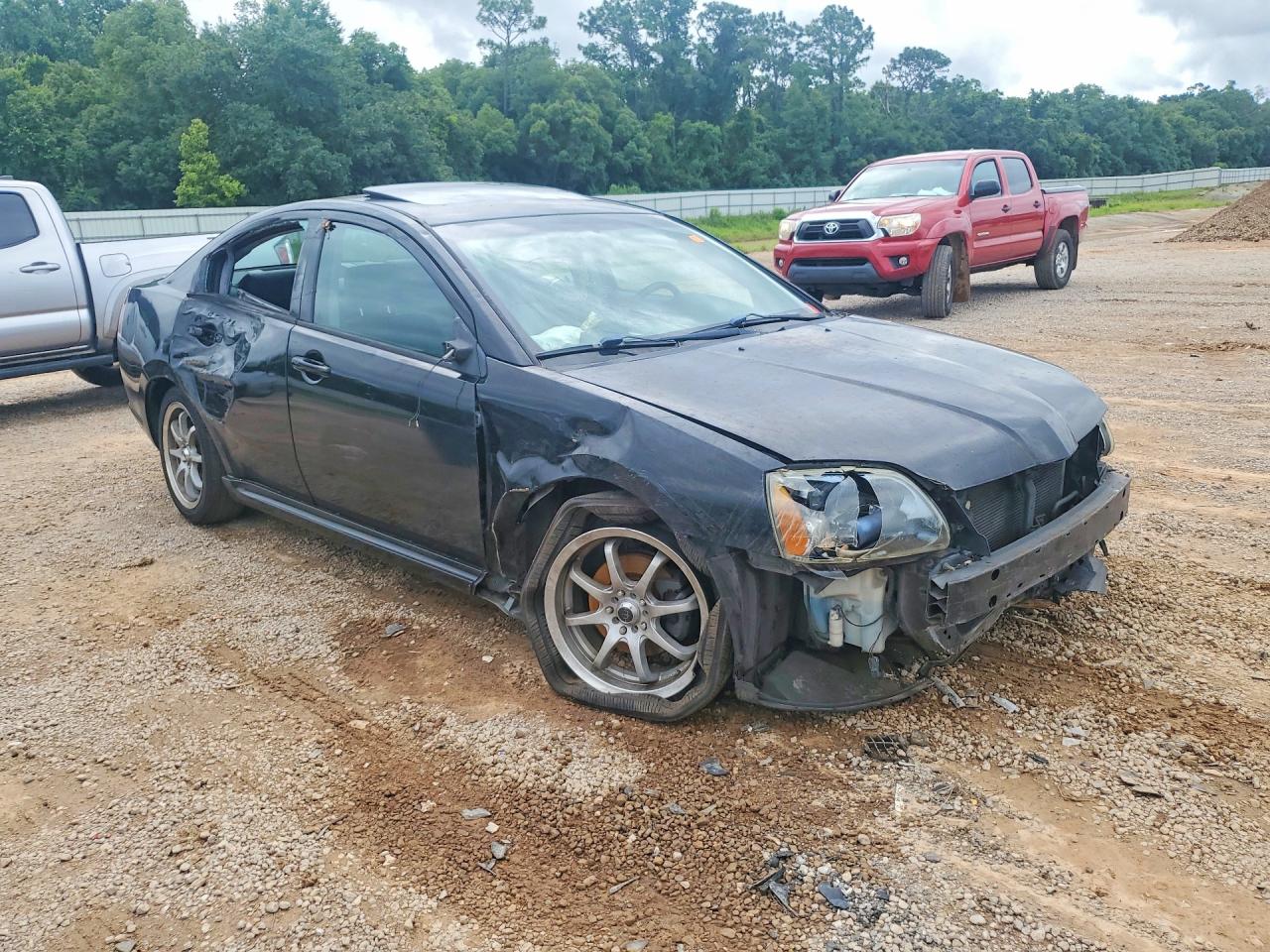 2007 Mitsubishi Galant Ralliart Black vin: 4A3AB76T07E042106