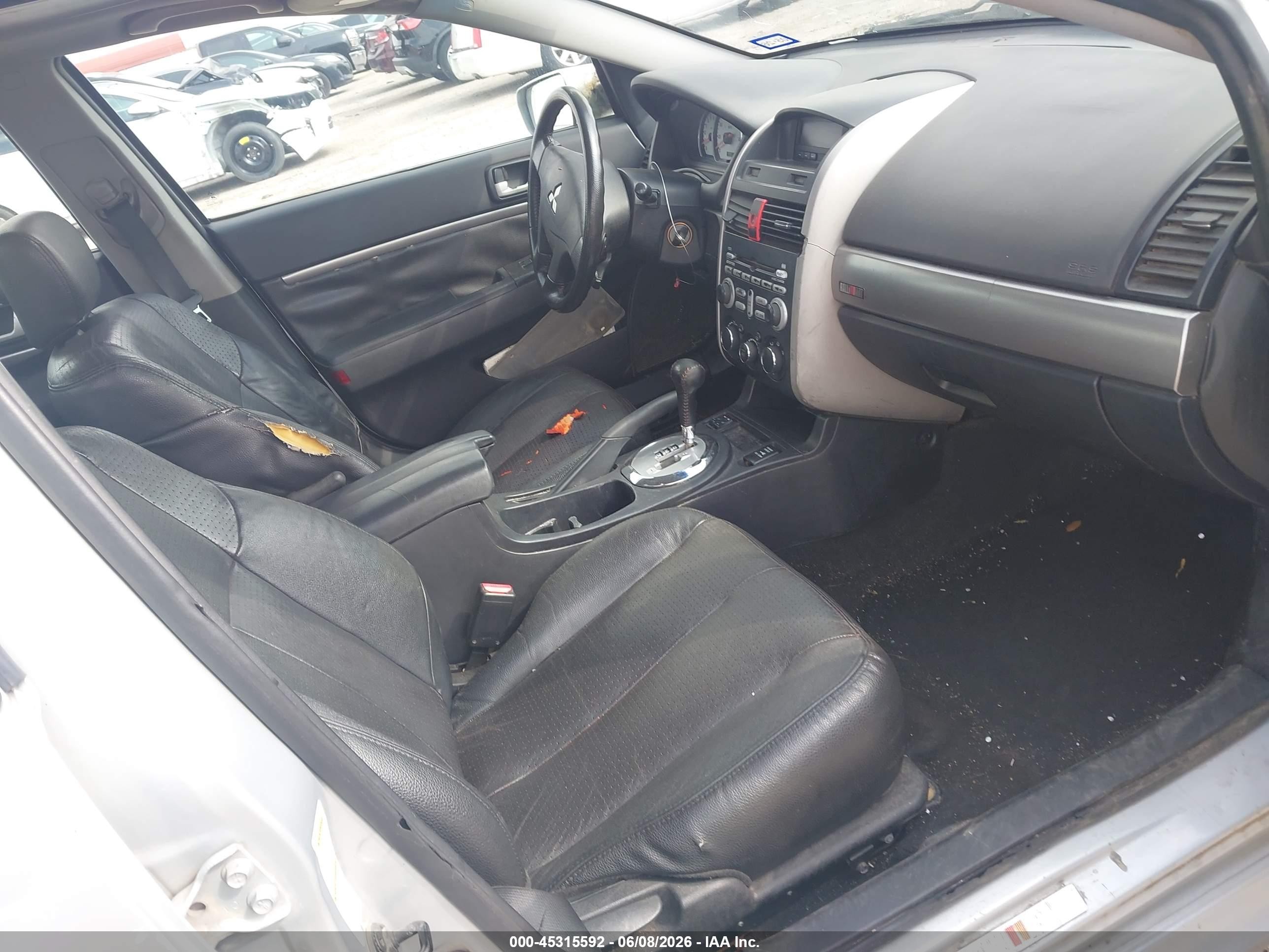 2008 Mitsubishi Galant Ralliart Silver vin: 4A3AB76TX8E017215