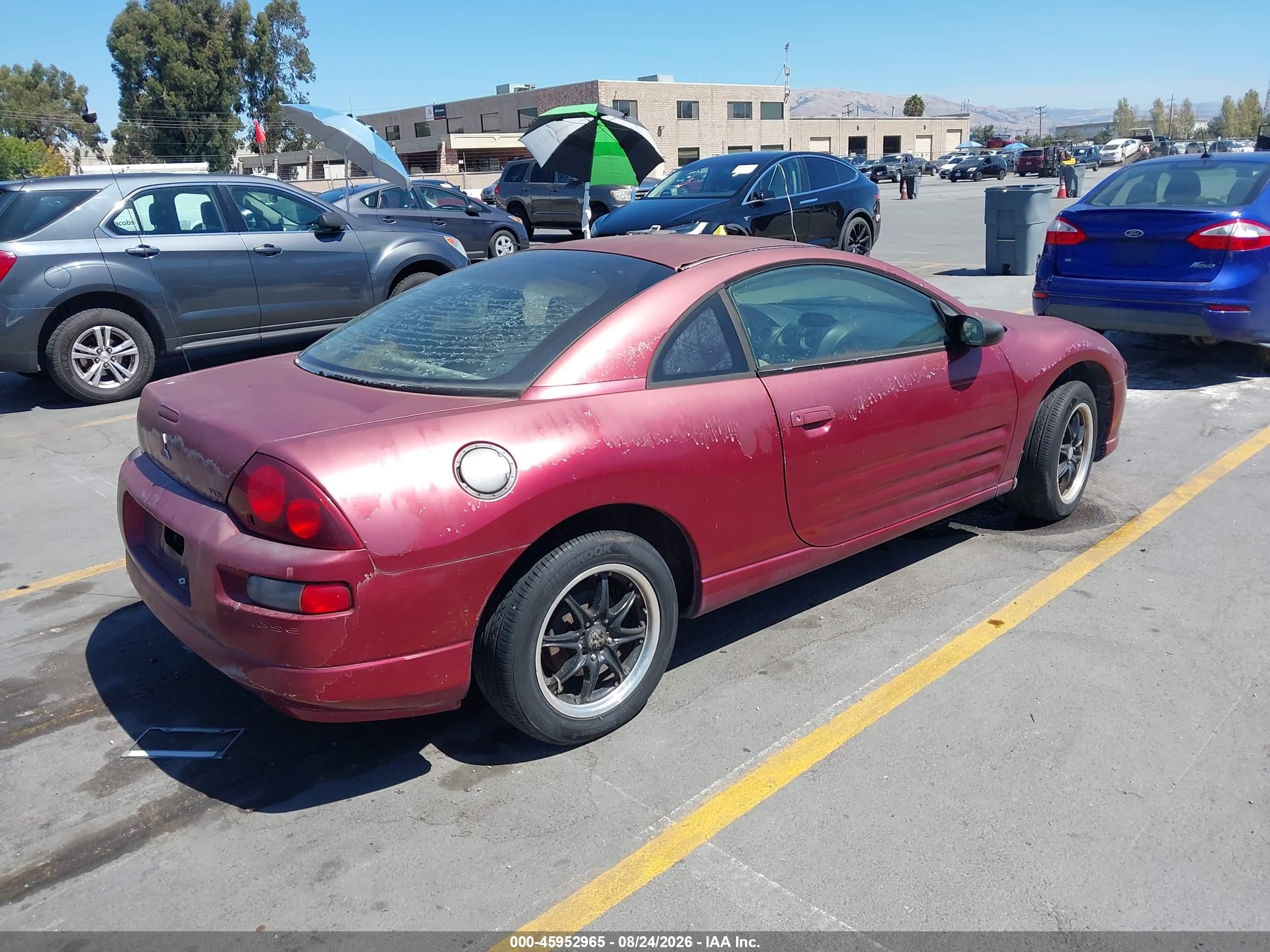 2001 Mitsubishi Eclipse Rs Red vin: 4A3AC34G31E204636