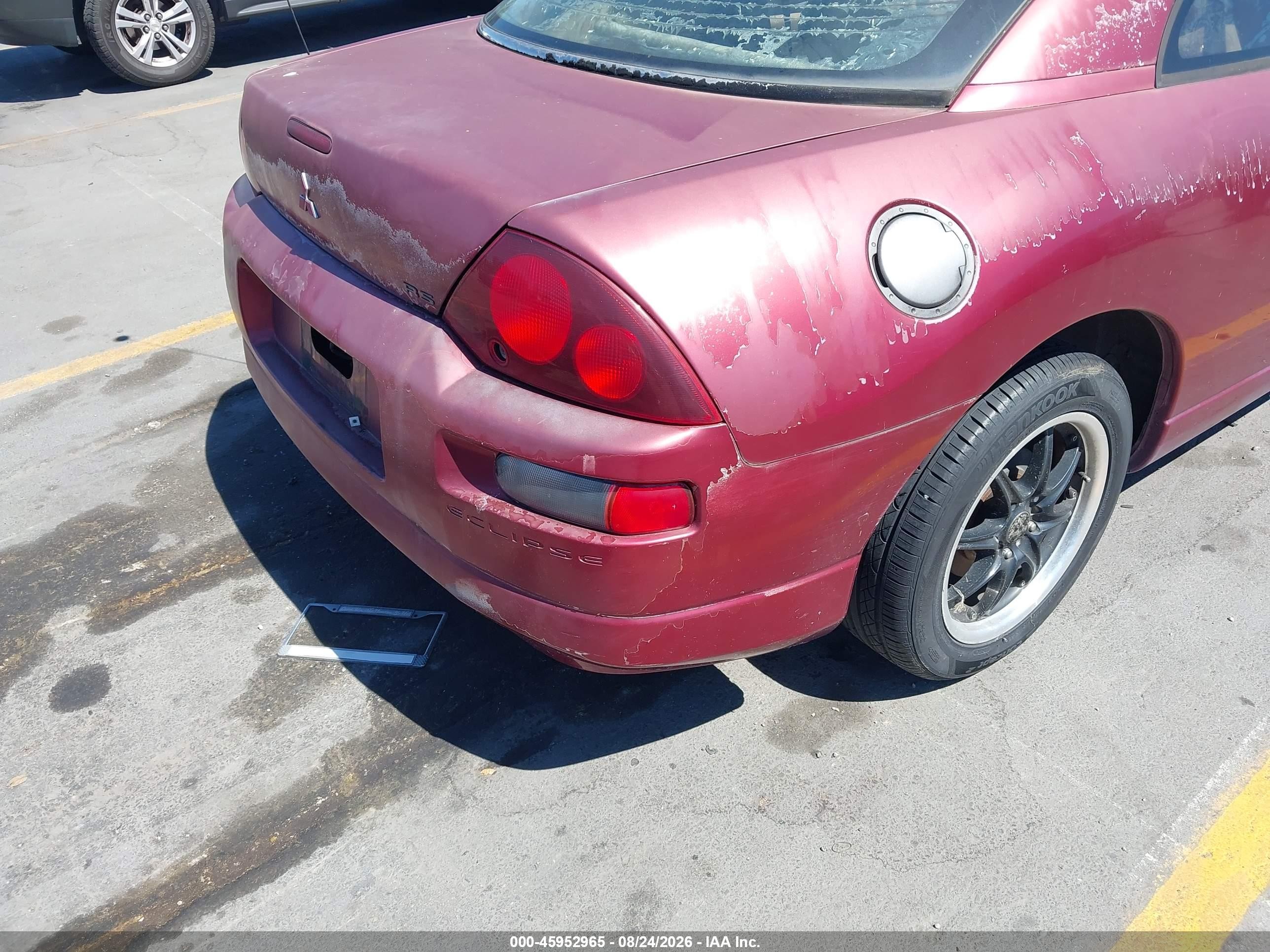 2001 Mitsubishi Eclipse Rs Red vin: 4A3AC34G31E204636