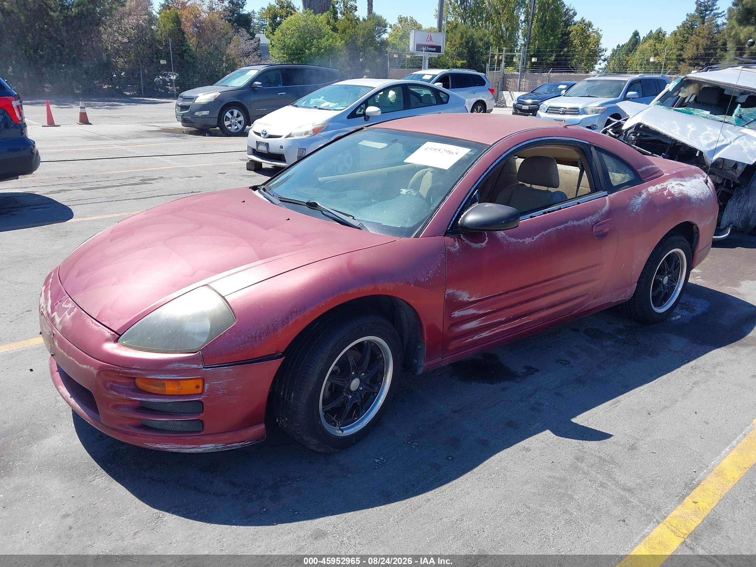 2001 Mitsubishi Eclipse Rs Red vin: 4A3AC34G31E204636