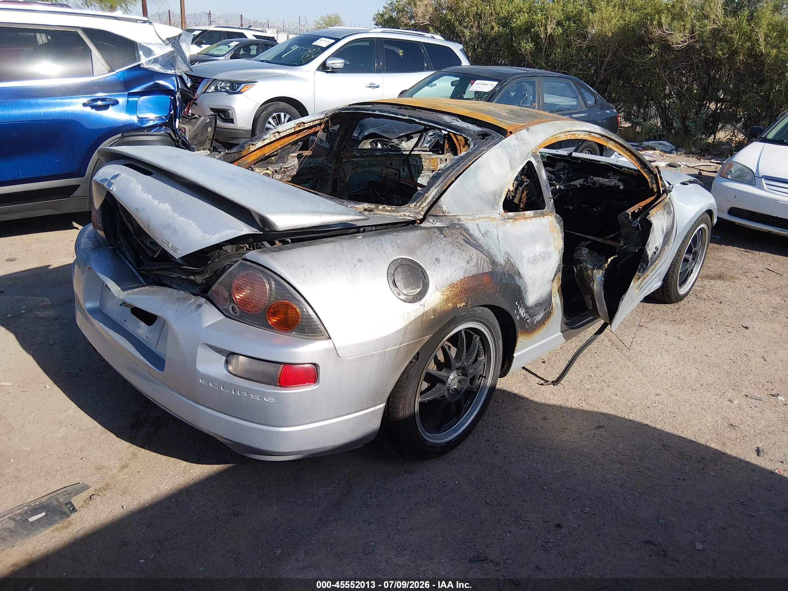 2003 Mitsubishi Eclipse Rs Silver vin: 4A3AC34G33E023507