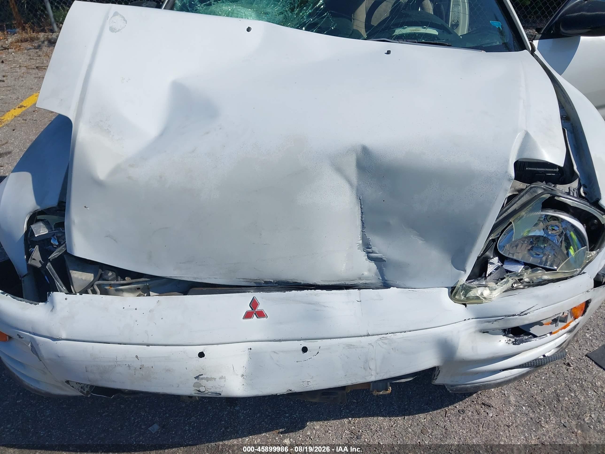 2003 Mitsubishi Eclipse Rs White vin: 4A3AC34G43E101311