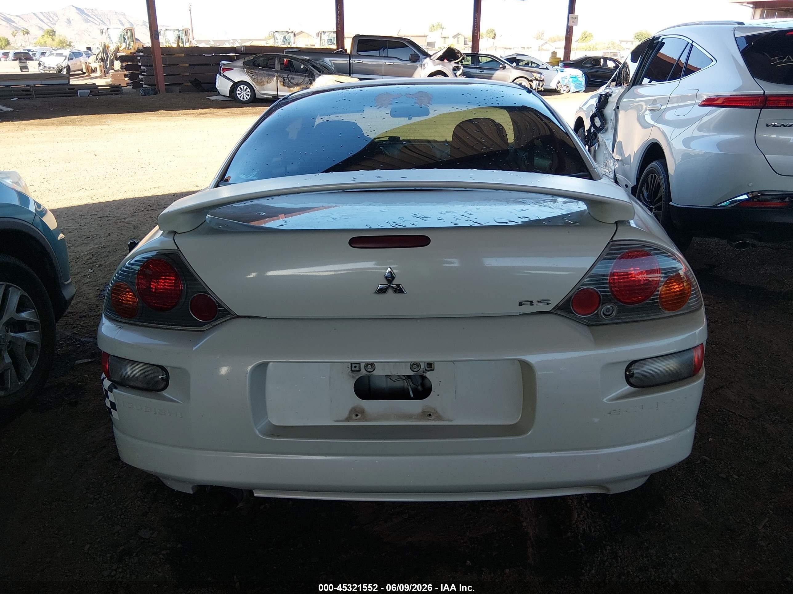 2003 Mitsubishi Eclipse Rs White vin: 4A3AC34GX3E014982