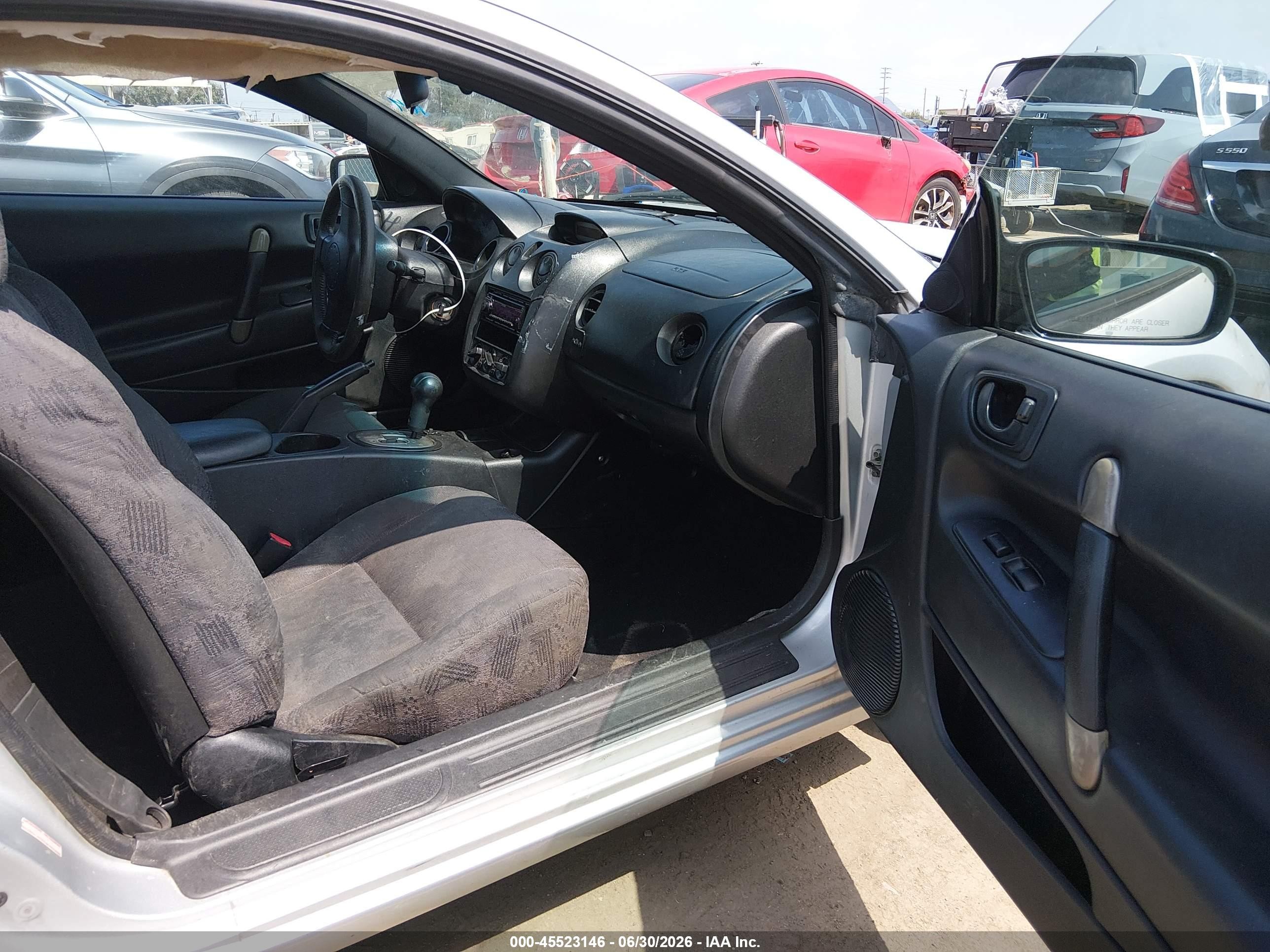 2002 Mitsubishi Eclipse Gs Silver vin: 4A3AC44G12E089624