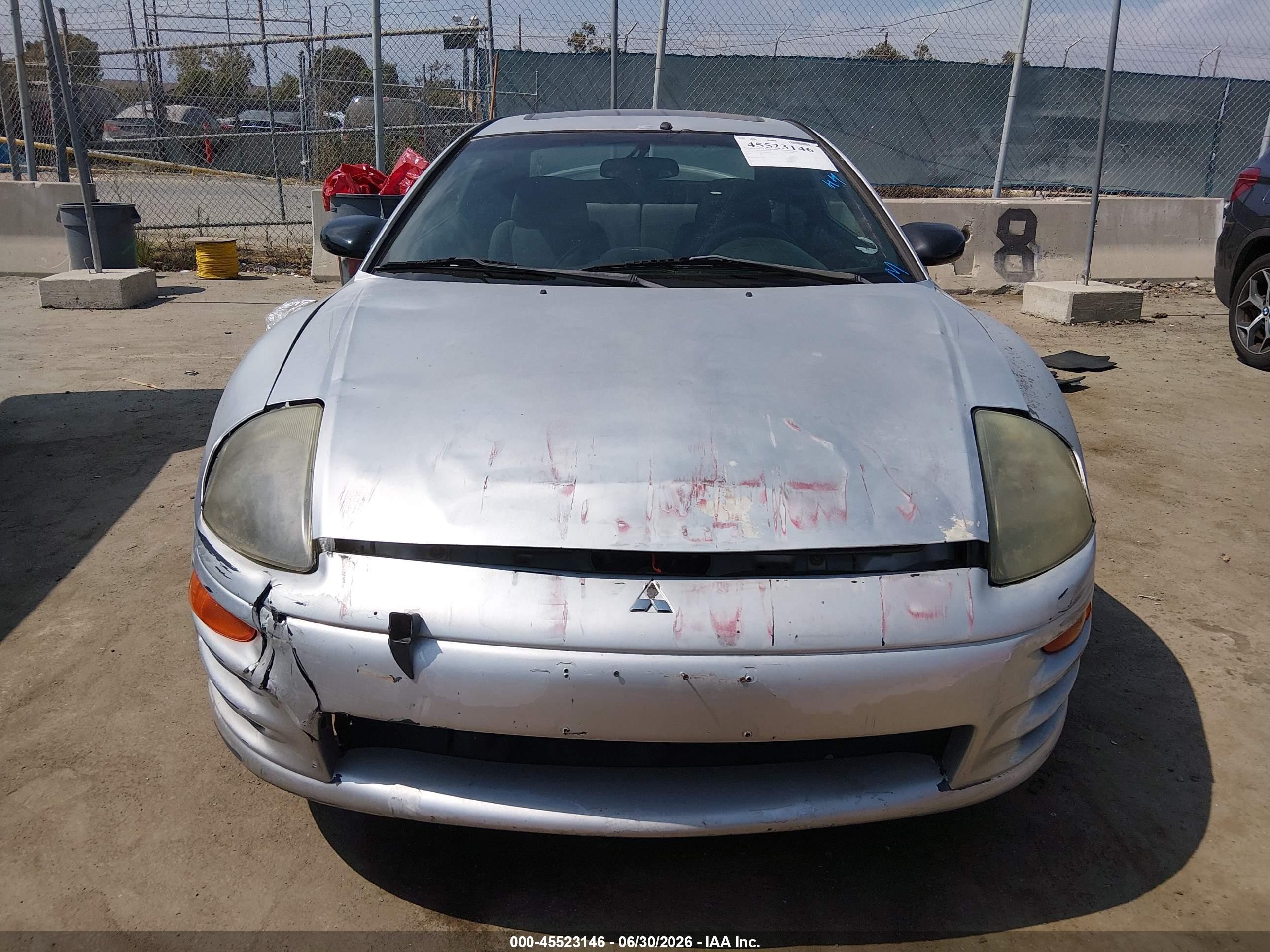 2002 Mitsubishi Eclipse Gs Silver vin: 4A3AC44G12E089624
