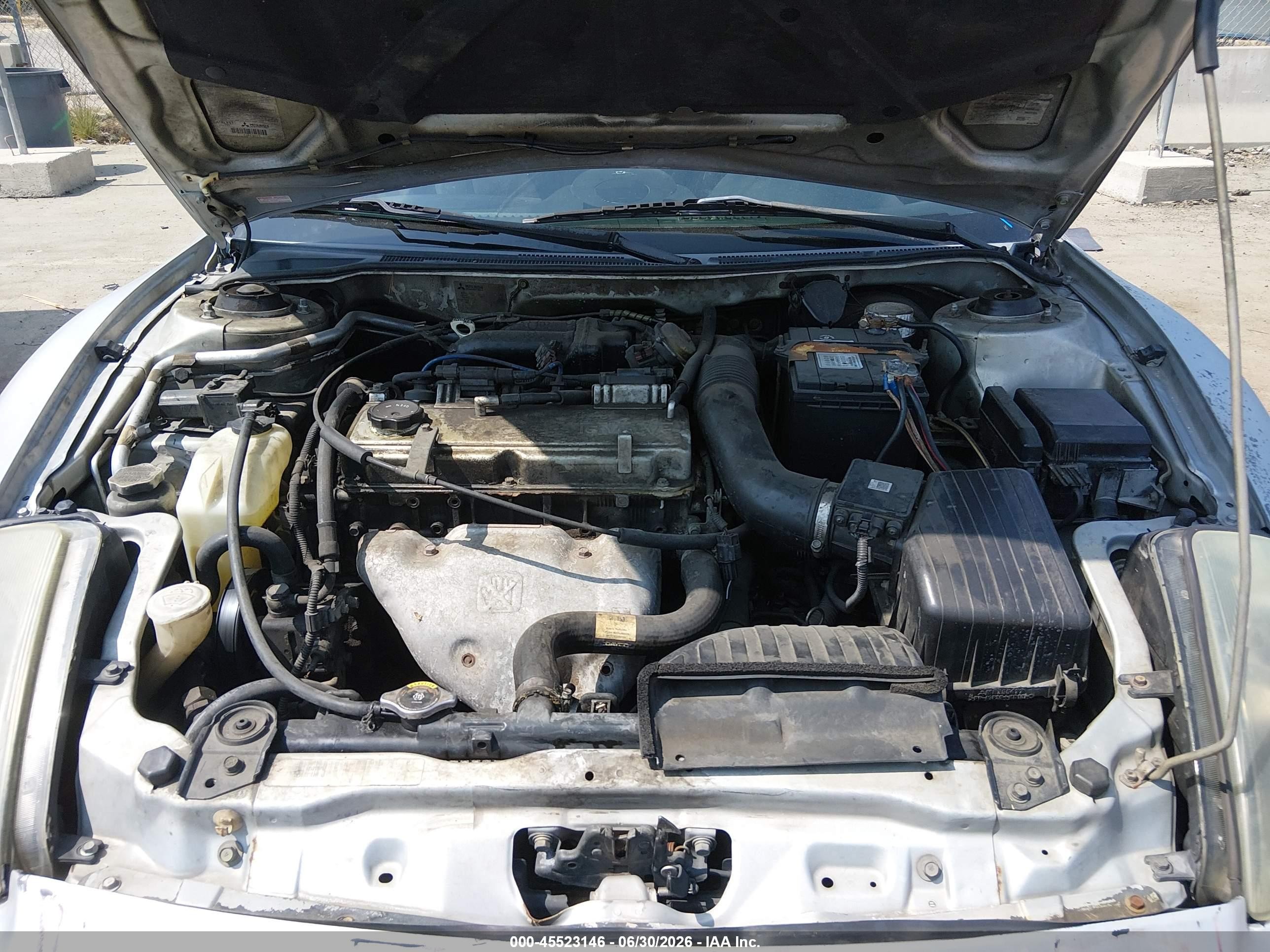 2002 Mitsubishi Eclipse Gs Silver vin: 4A3AC44G12E089624