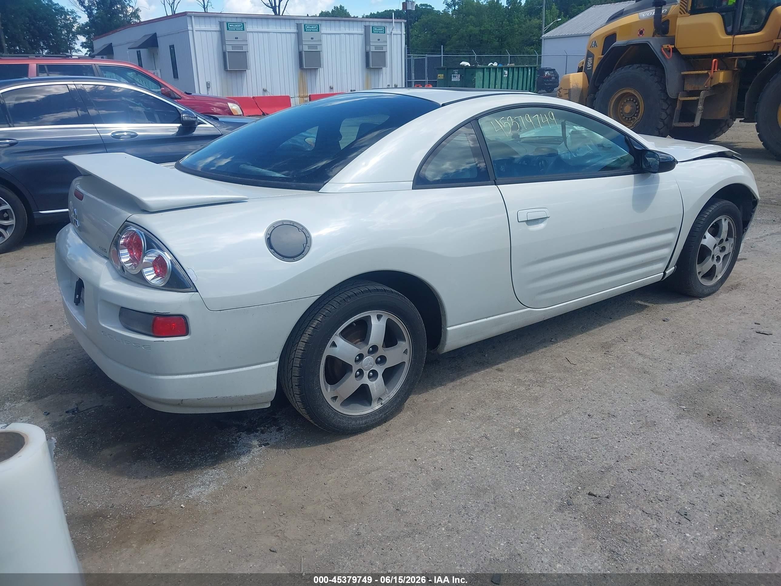2005 Mitsubishi Eclipse Gs White vin: 4A3AC44G35E010930