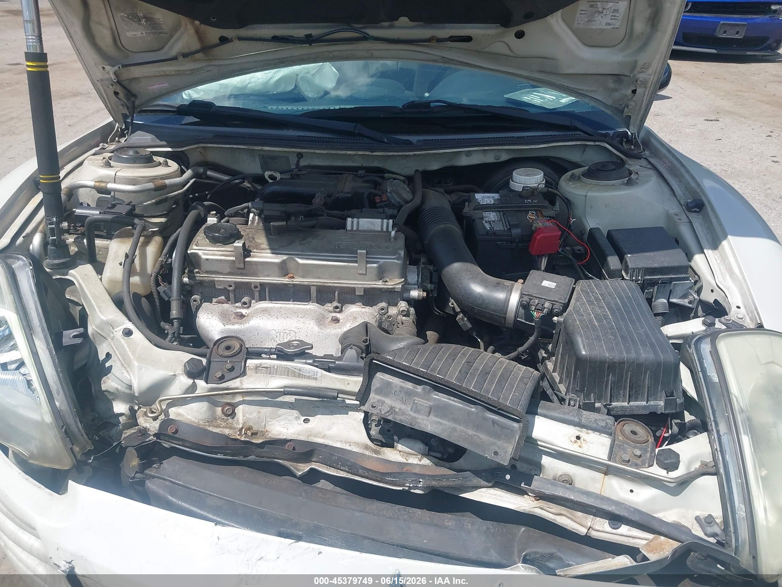 2005 Mitsubishi Eclipse Gs White vin: 4A3AC44G35E010930