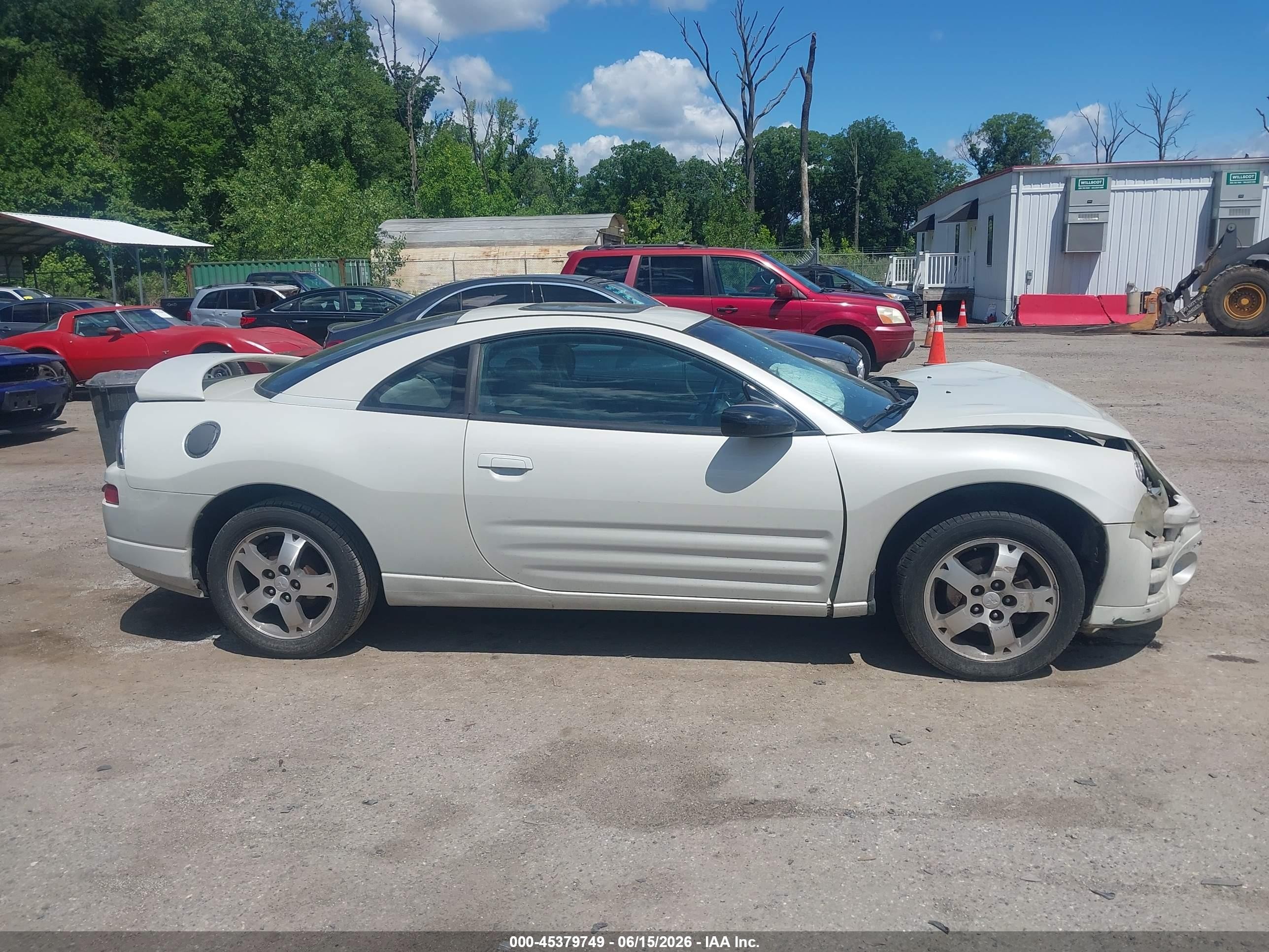 2005 Mitsubishi Eclipse Gs White vin: 4A3AC44G35E010930