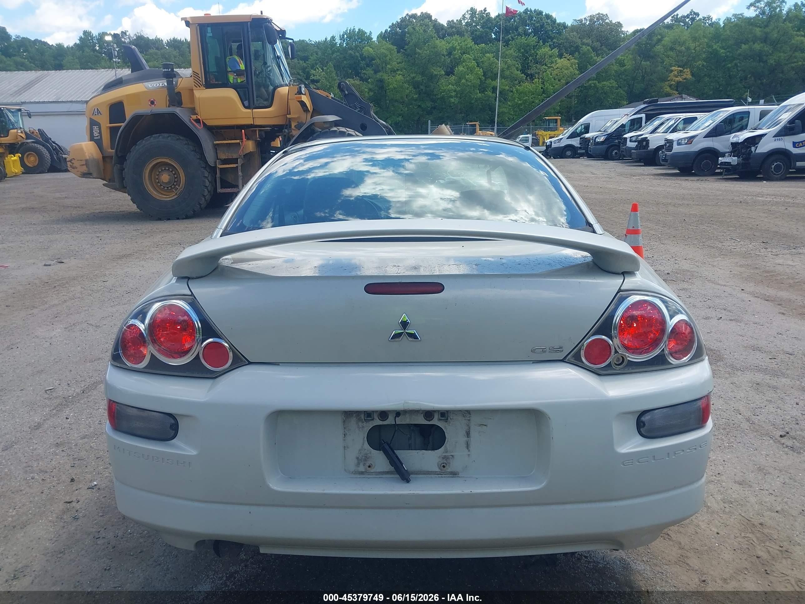 2005 Mitsubishi Eclipse Gs White vin: 4A3AC44G35E010930