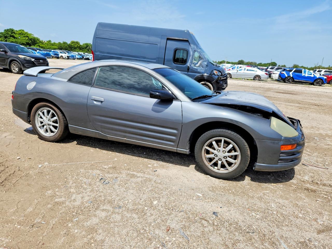 2002 Mitsubishi Eclipse Gs Gray vin: 4A3AC44G42E013444