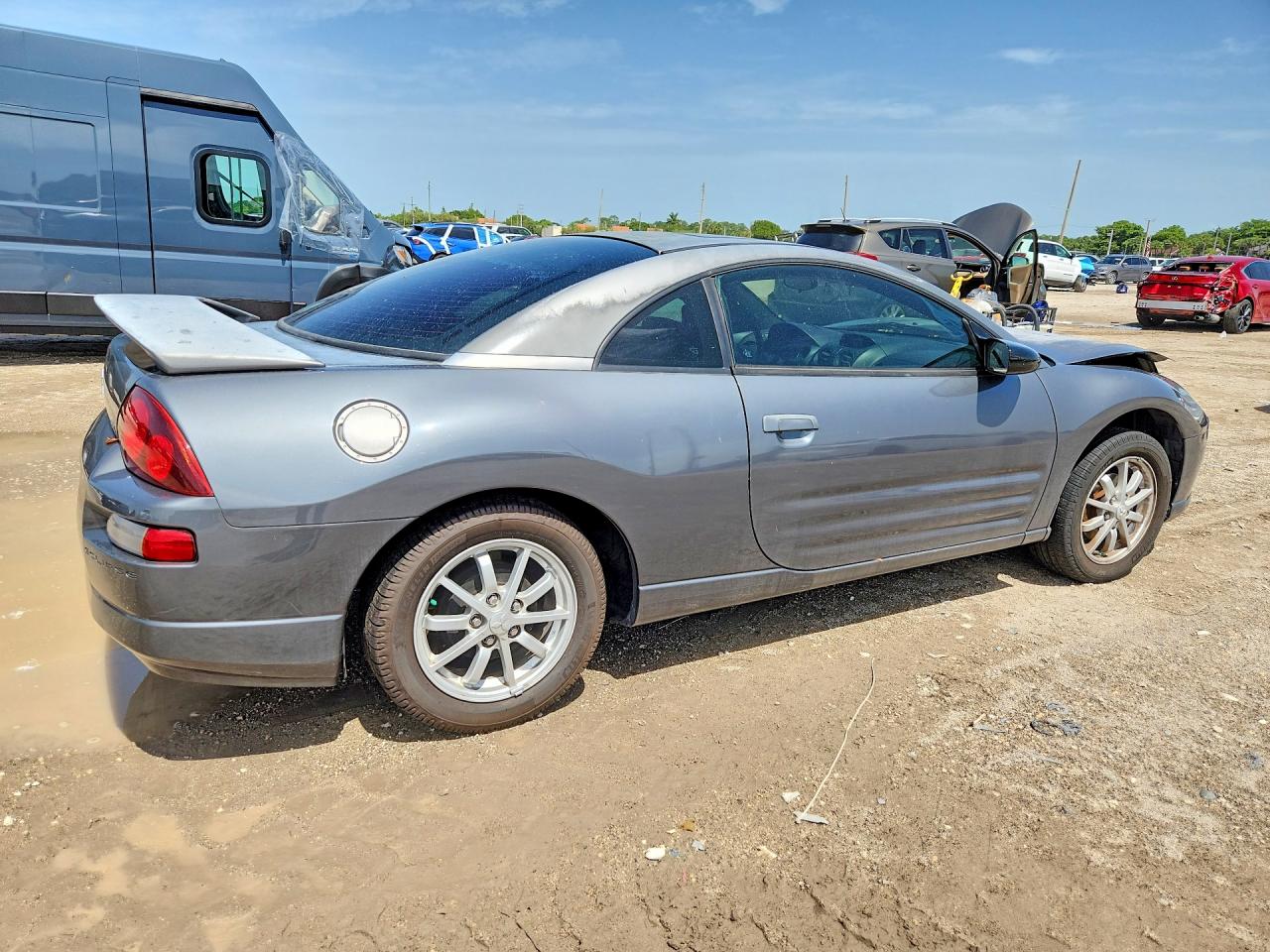 2002 Mitsubishi Eclipse Gs Gray vin: 4A3AC44G42E013444