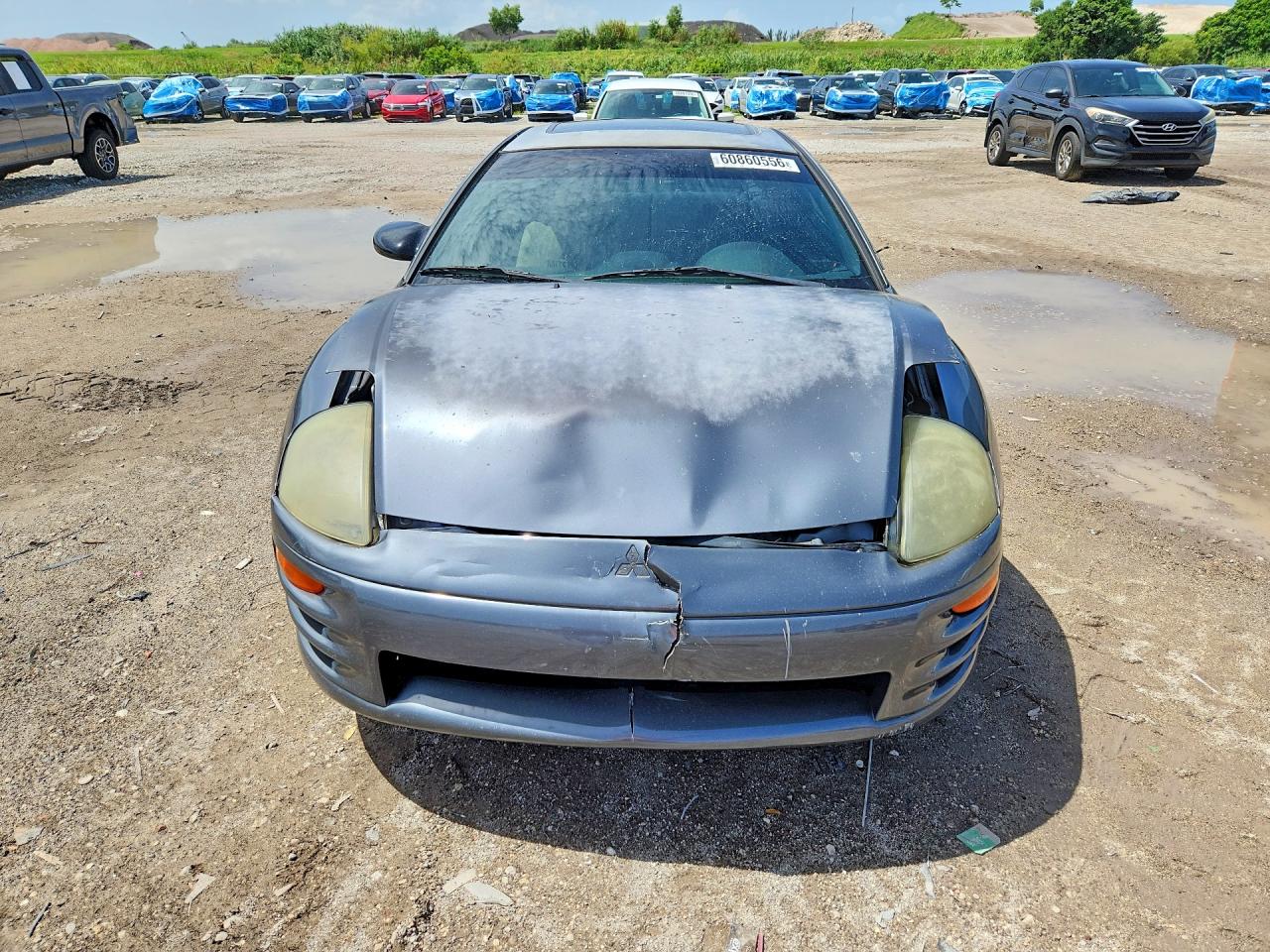2002 Mitsubishi Eclipse Gs Gray vin: 4A3AC44G42E013444
