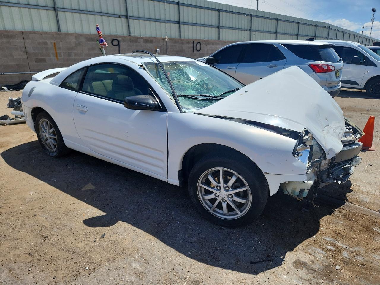 2000 Mitsubishi Eclipse Gs White vin: 4A3AC44G4YE040331