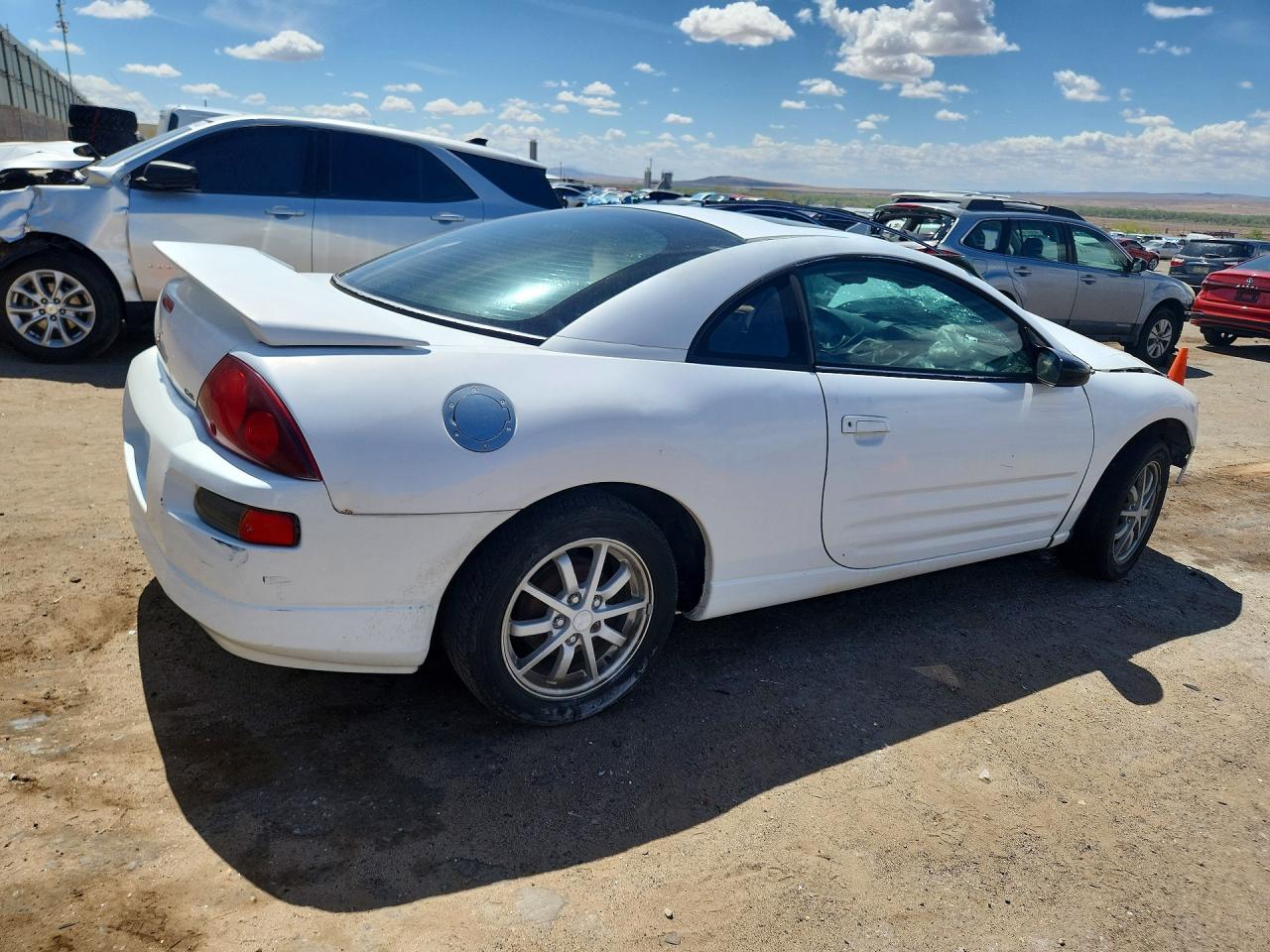 2000 Mitsubishi Eclipse Gs White vin: 4A3AC44G4YE040331