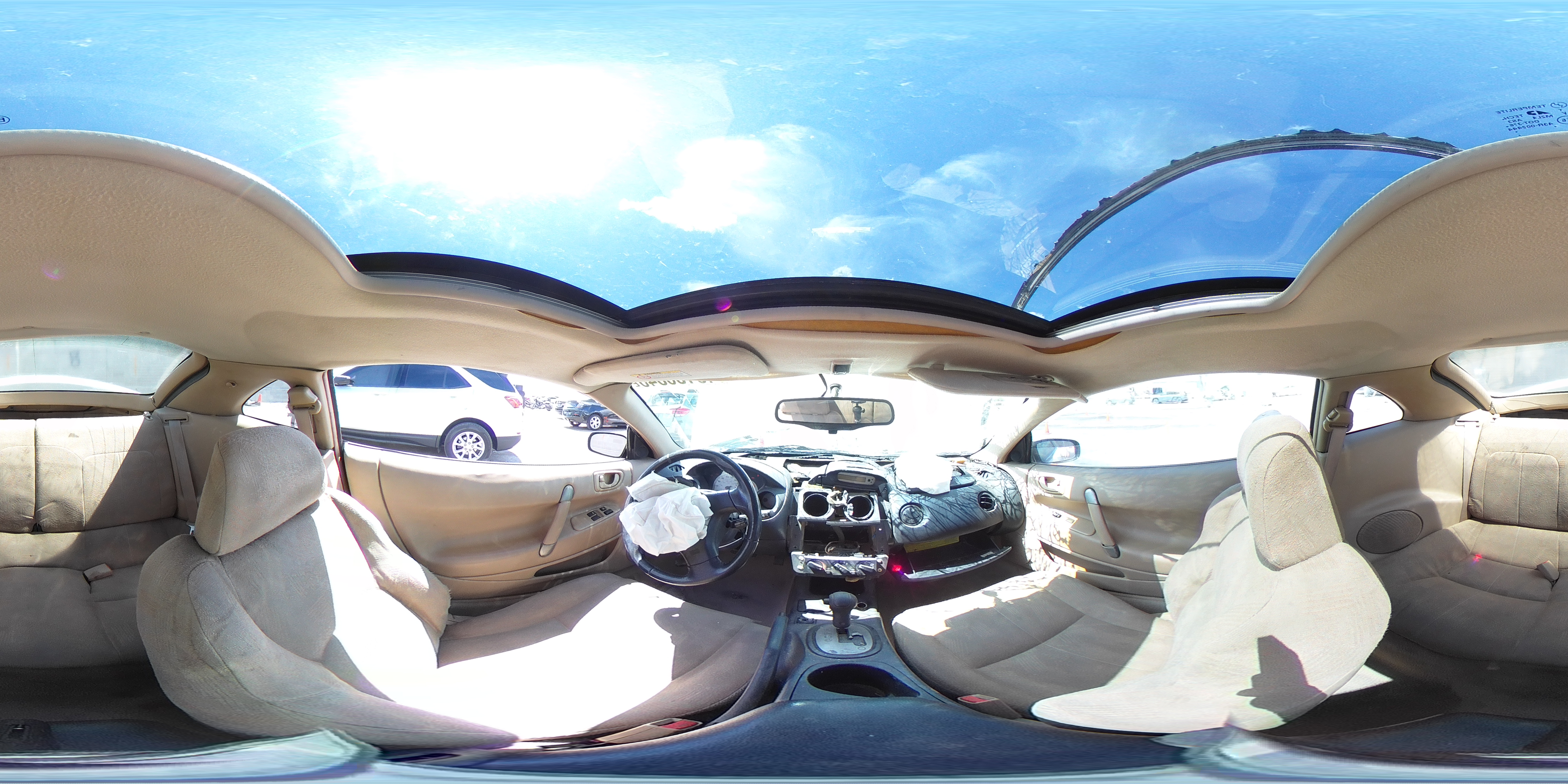 2000 Mitsubishi Eclipse Gs White vin: 4A3AC44G4YE040331
