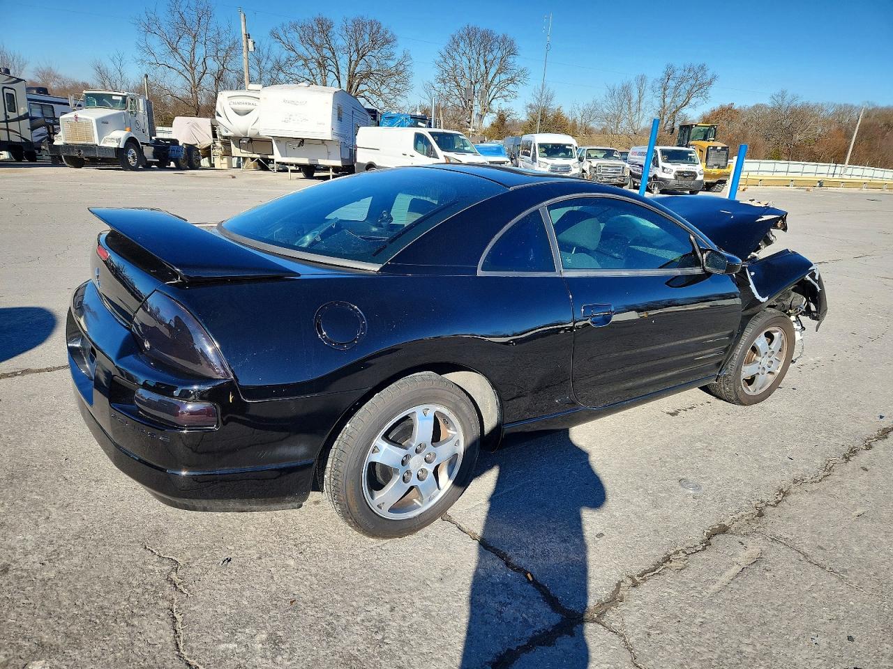 2003 Mitsubishi Eclipse Gs Black vin: 4A3AC44G63E073291