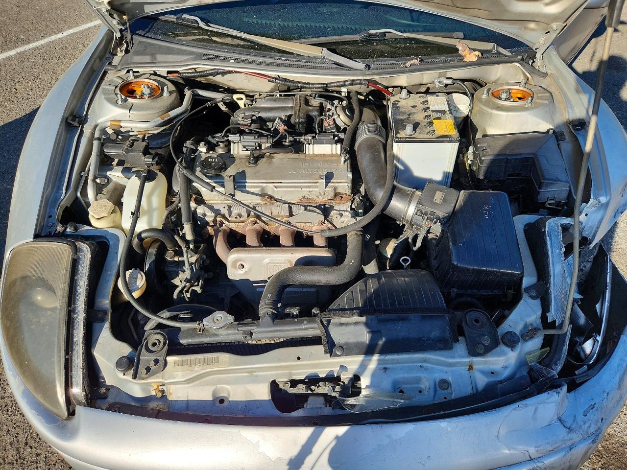 2000 Mitsubishi Eclipse Gs Silver vin: 4A3AC44G6YE043781