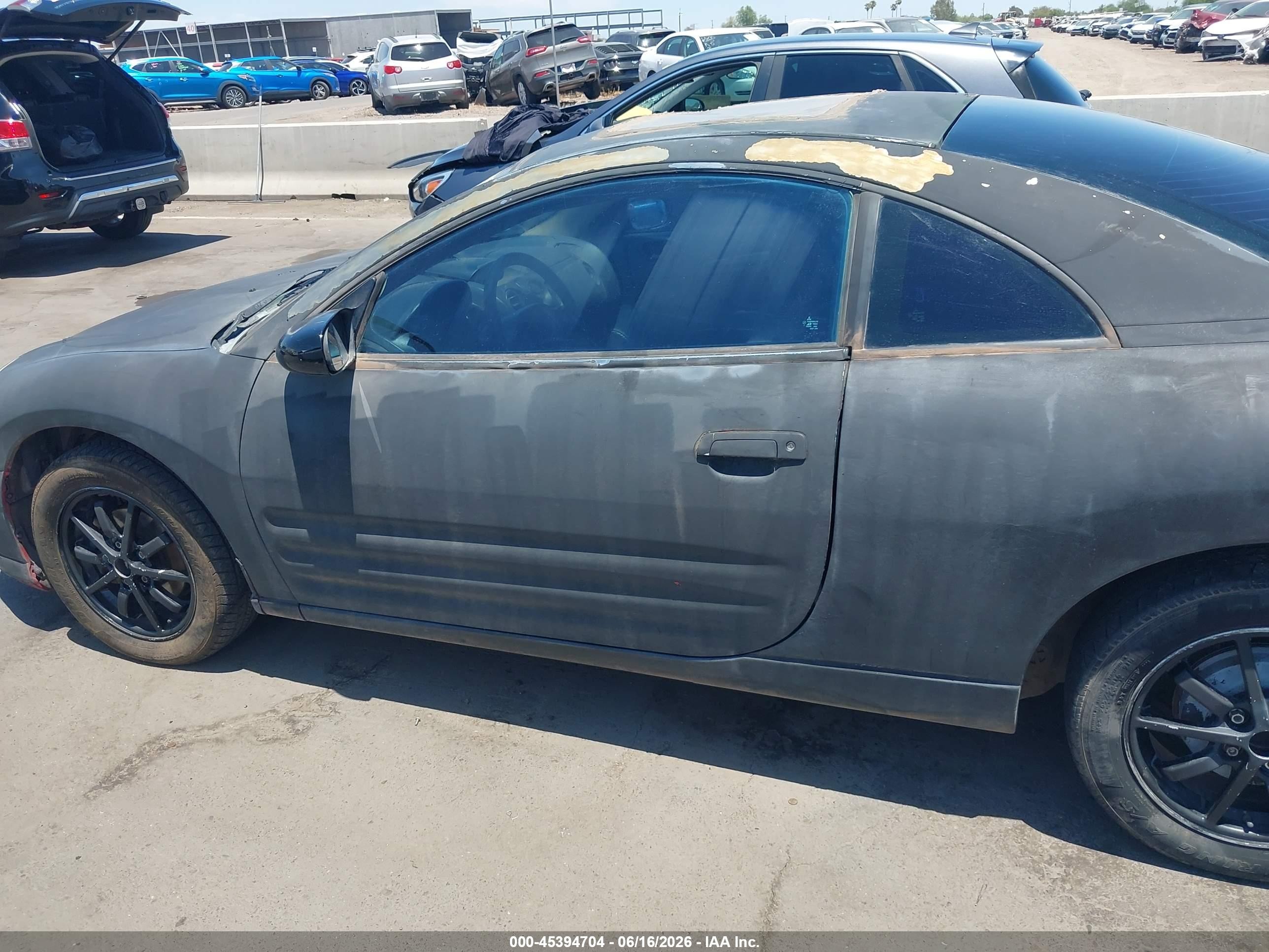 2002 Mitsubishi Eclipse Gs Black vin: 4A3AC44G72E088347