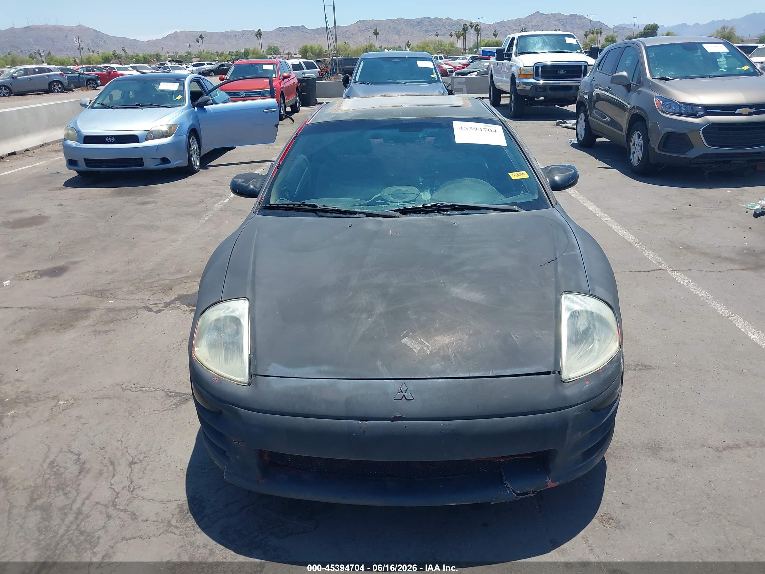 2002 Mitsubishi Eclipse Gs Black vin: 4A3AC44G72E088347