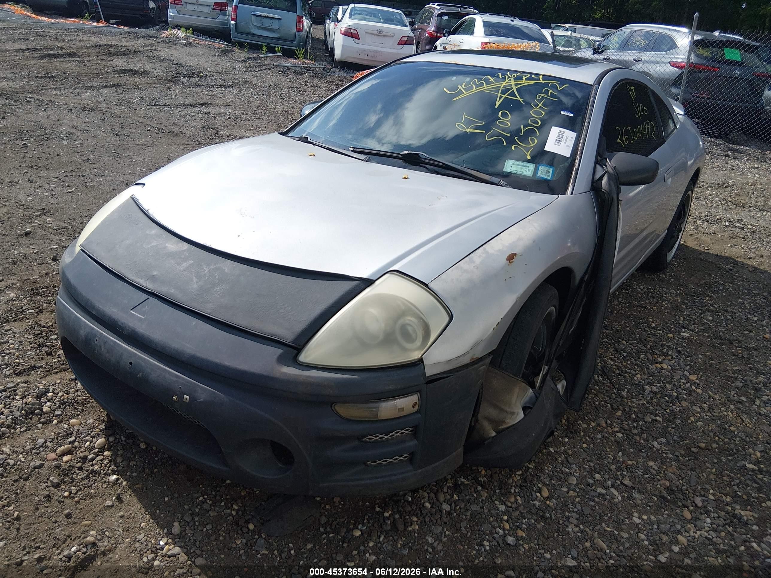 2003 Mitsubishi Eclipse Gs Gray vin: 4A3AC44G83E029020