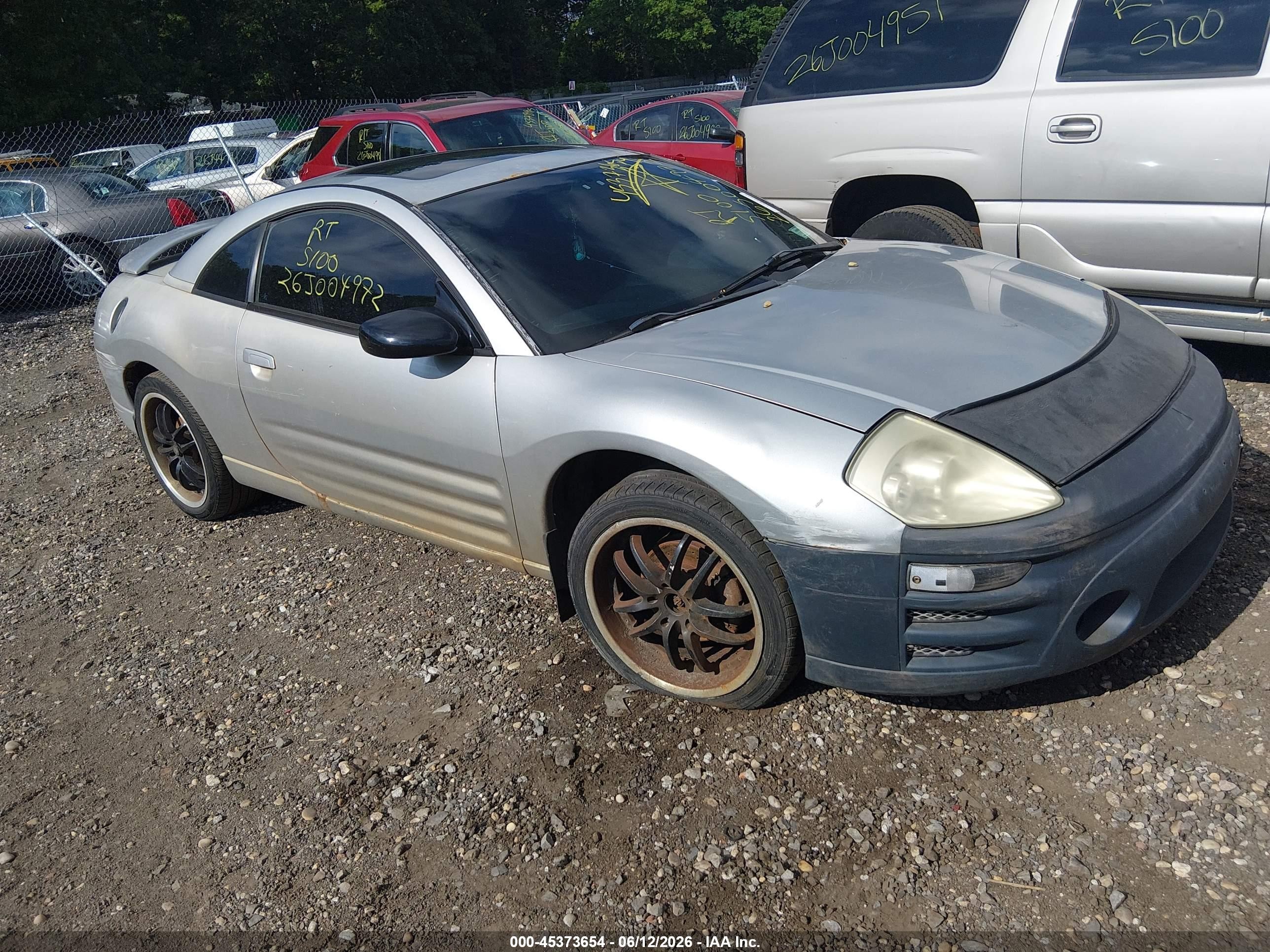 2003 Mitsubishi Eclipse Gs Gray vin: 4A3AC44G83E029020
